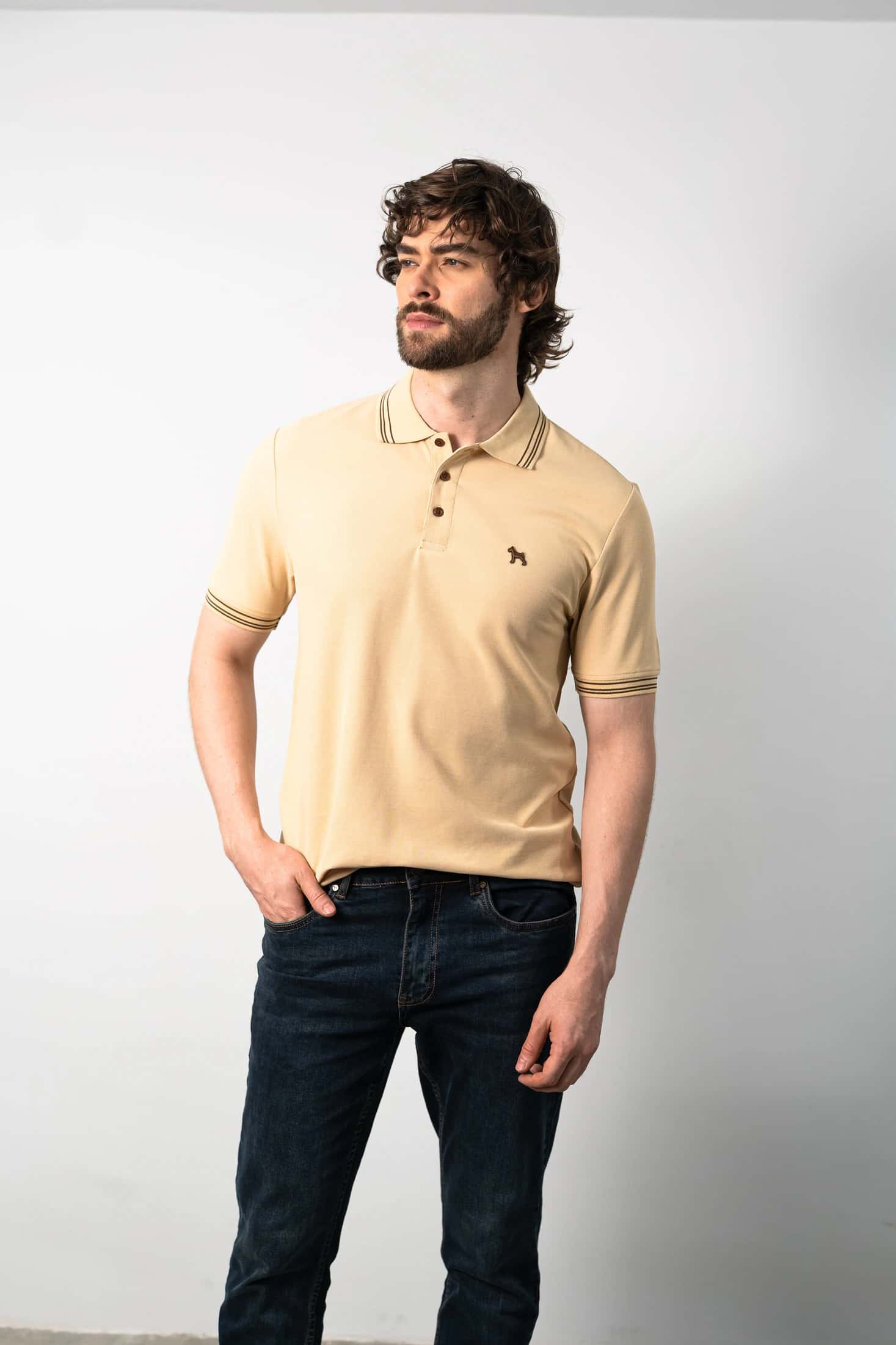 Polo Básica Crema