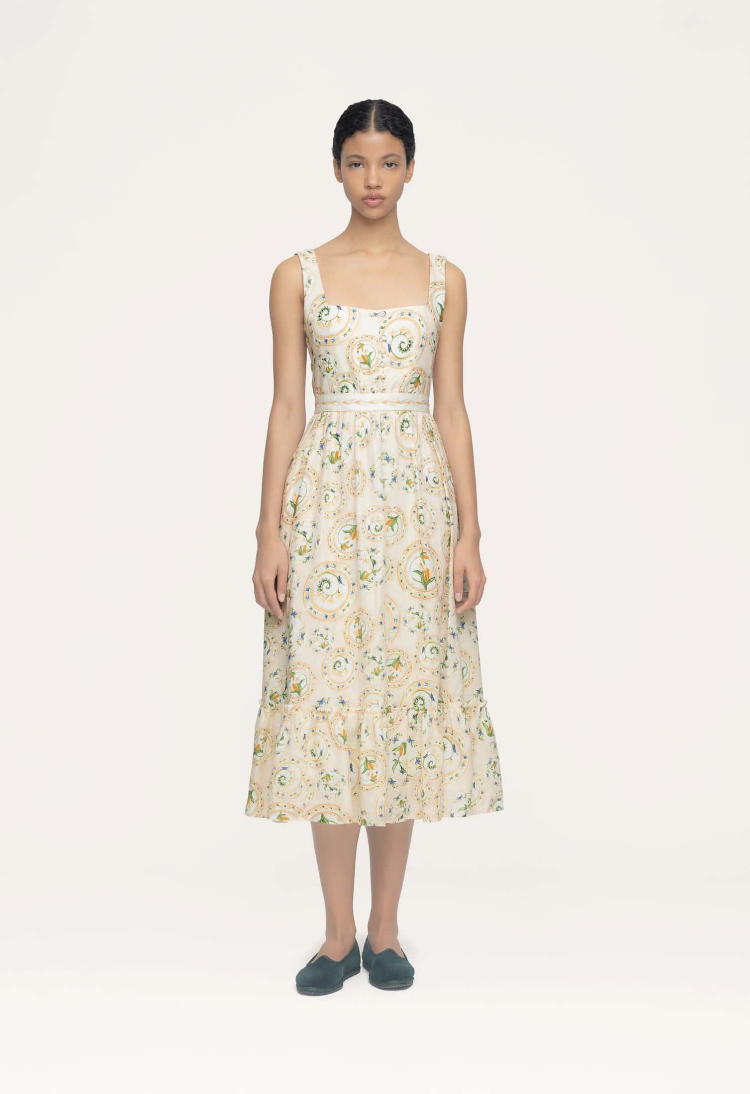 Melon Menaje Midi Dress