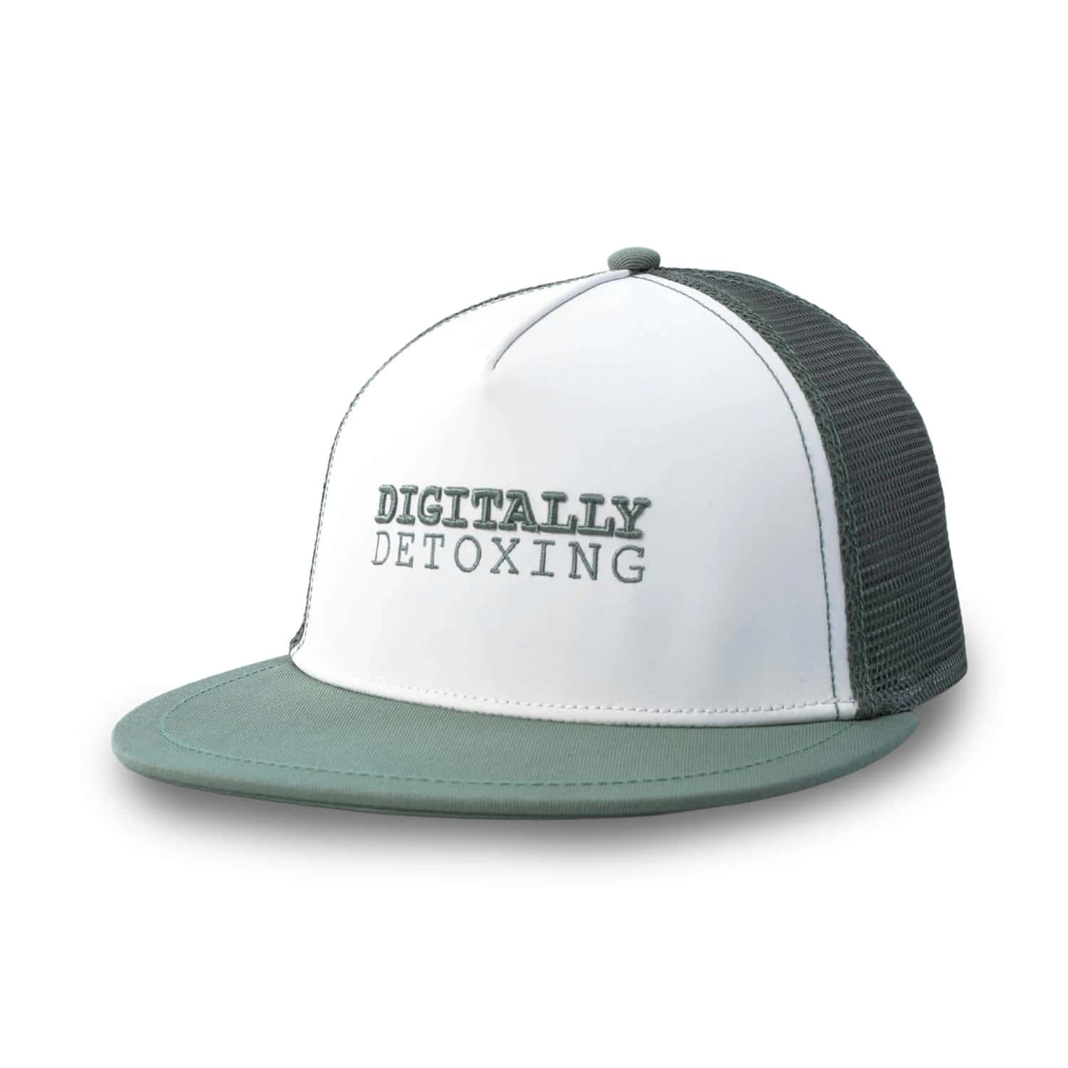 Gorra Plana Sharlie color Verde/Blanca/