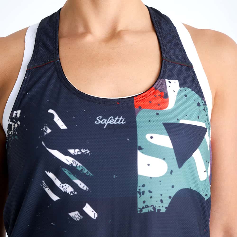 CAMISETA RUNNING MANGA SISA ROCART BLUE PARA MUJER - miniatura 3