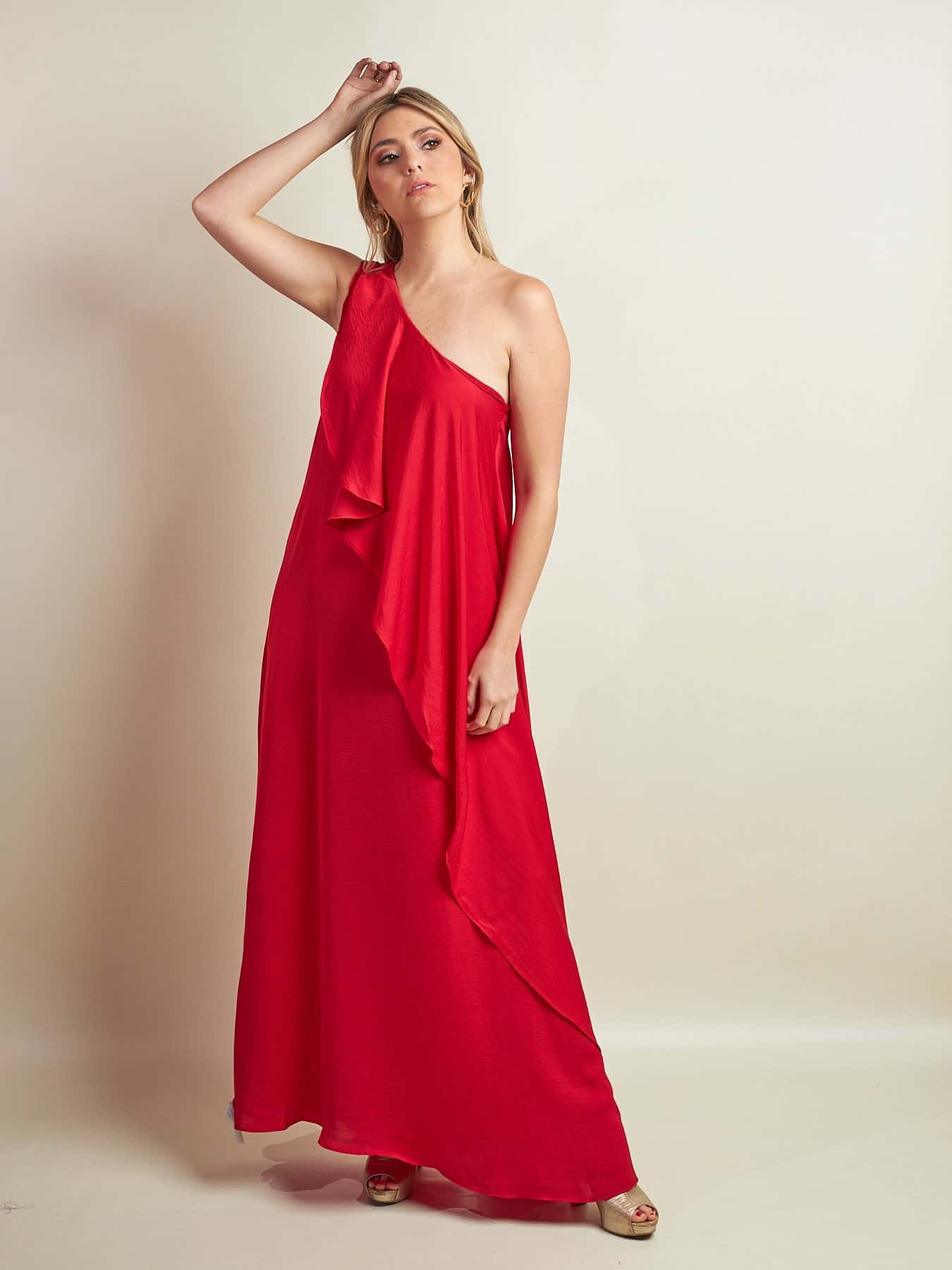 Vestido Mesina Rojo - miniatura 4