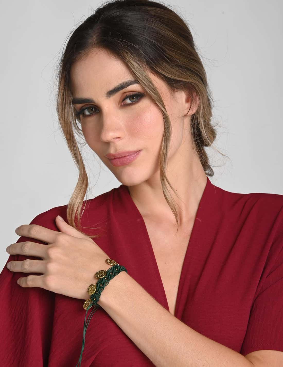Brazalete Aluna Oil Green