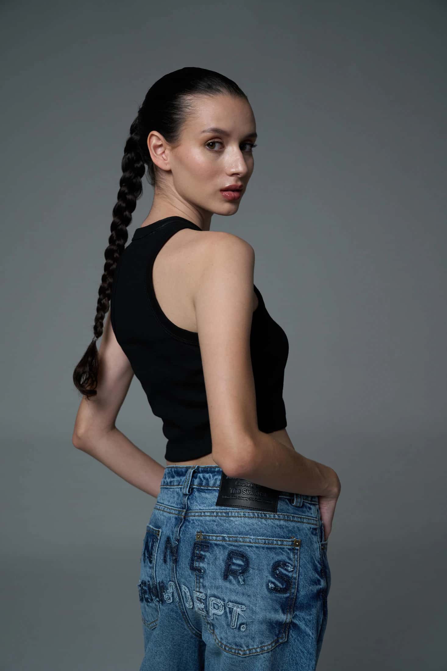 EMBROIDERED FLARED JEANS - miniatura 7