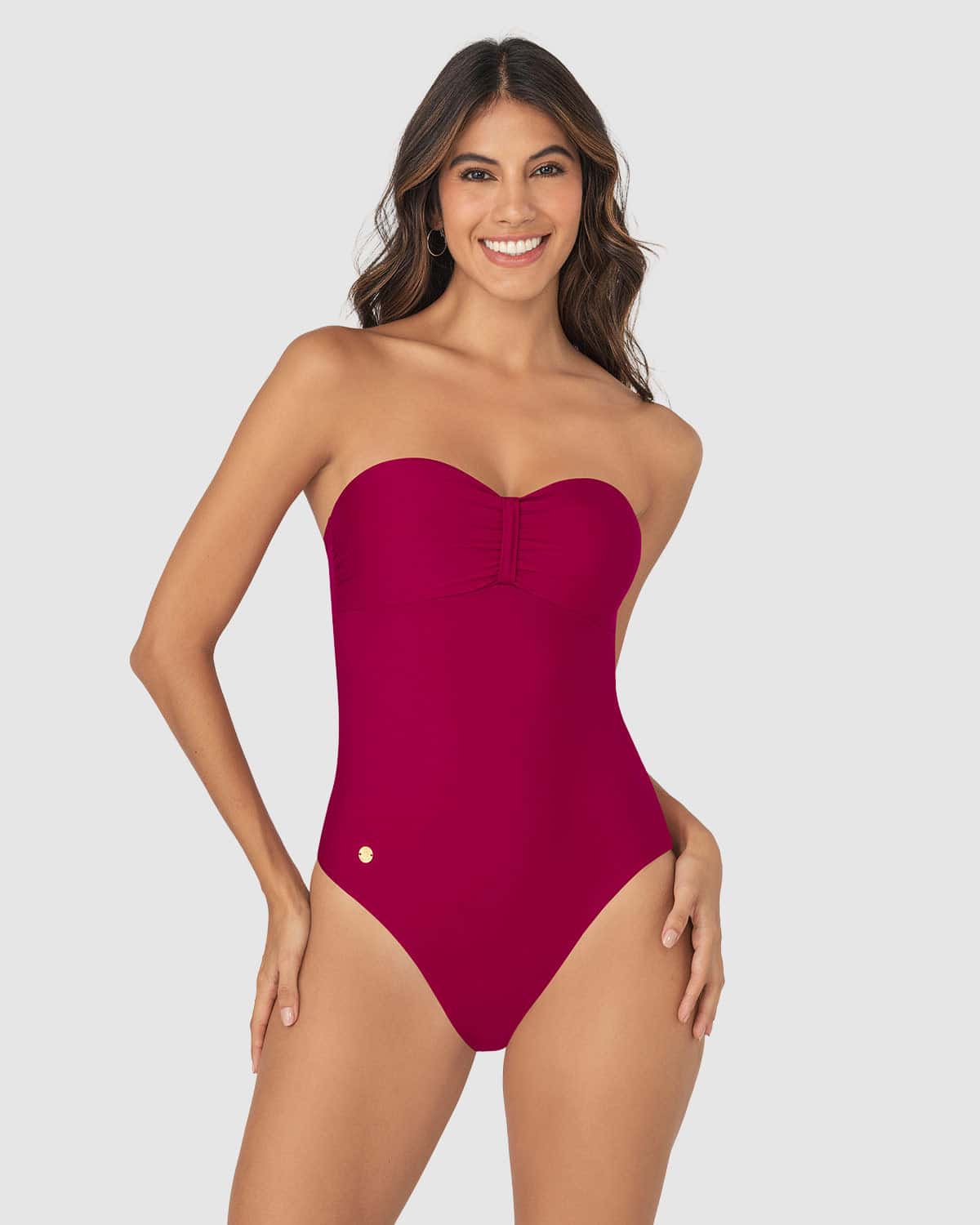 Vestido de baño entero con espalda ajustable