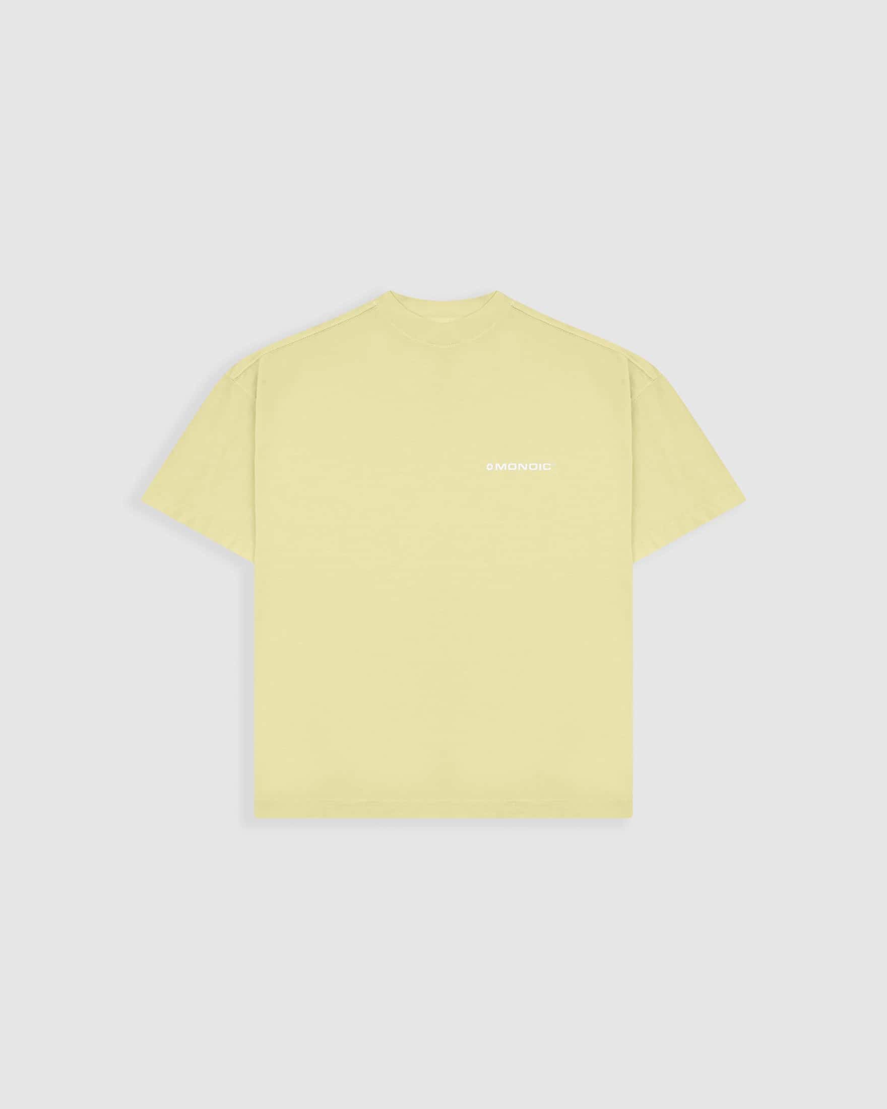 Camiseta Boxy Fit Básica V3 - Amarillo Pastel