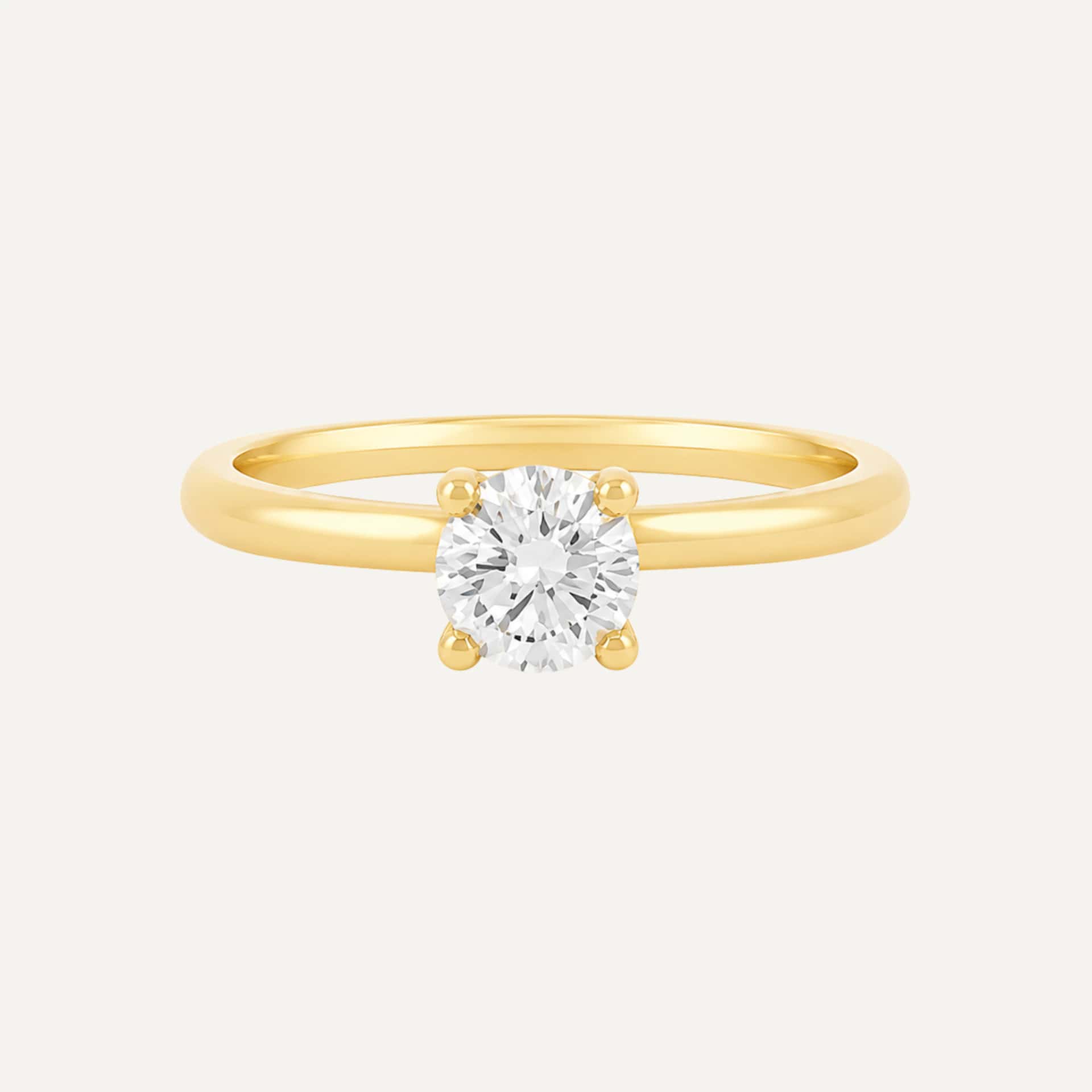 Anillo Cuatro uñas engagement ring