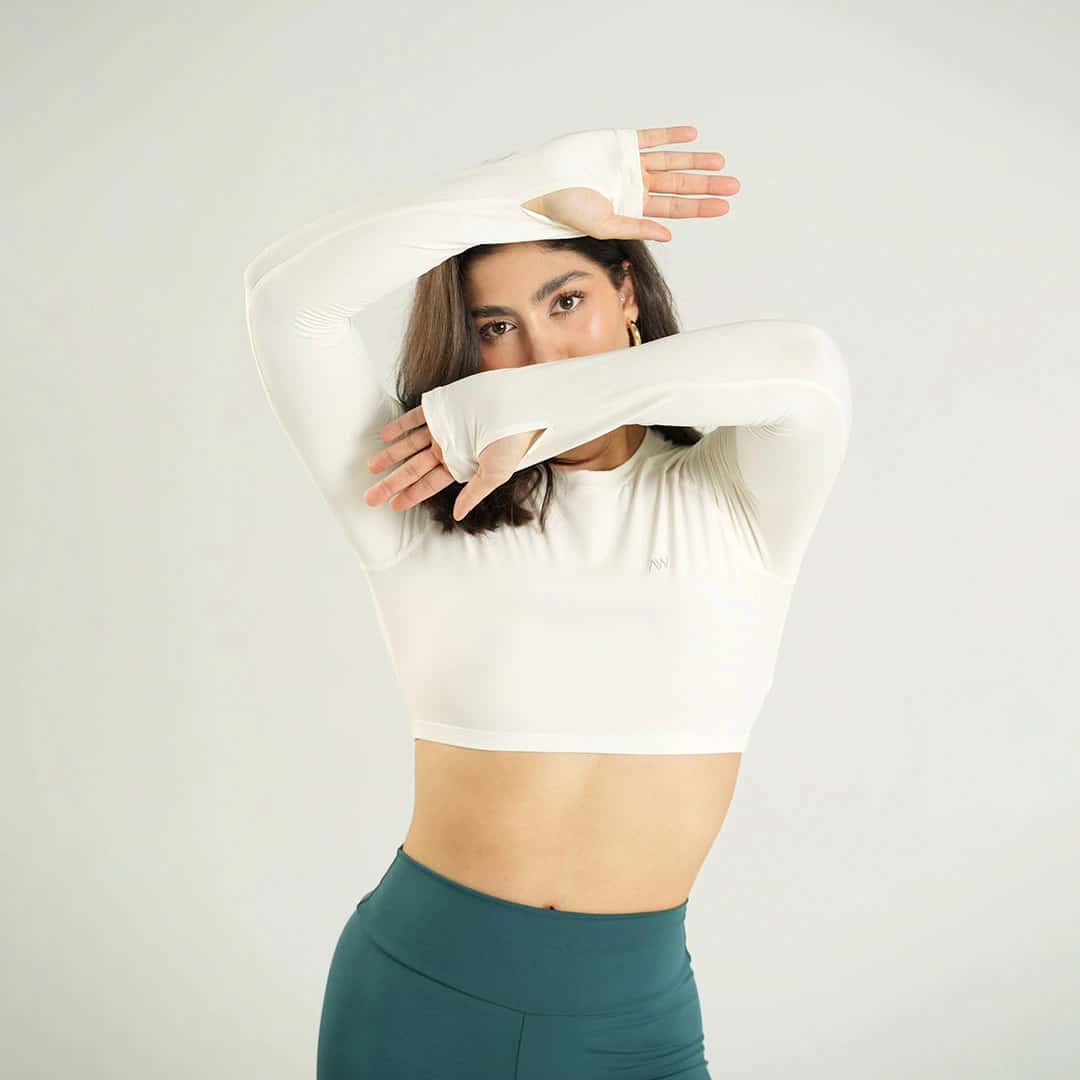 Long Sleeve Crop Crudo - miniatura 3