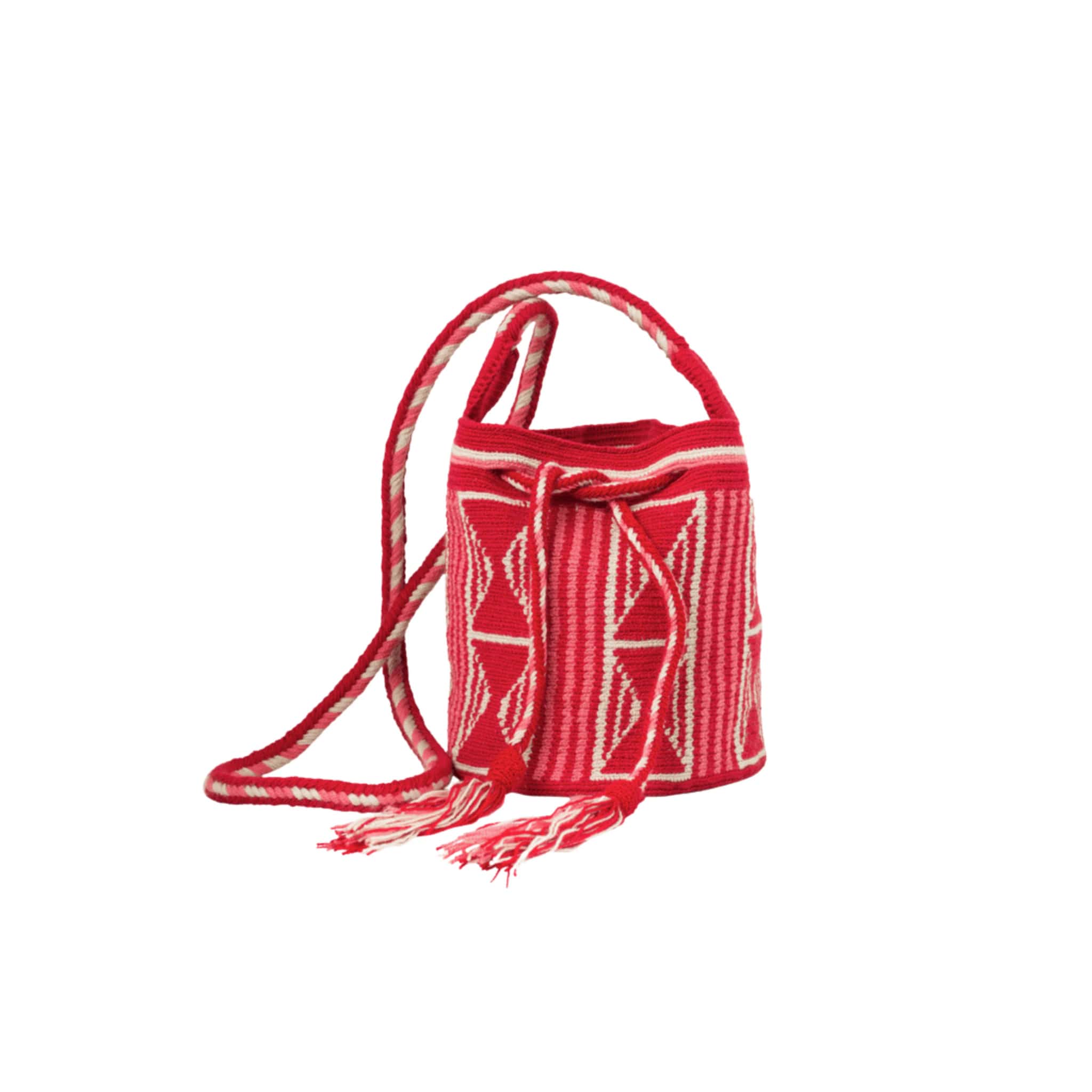 Mini Bolso Wayuu Rojo/Beige