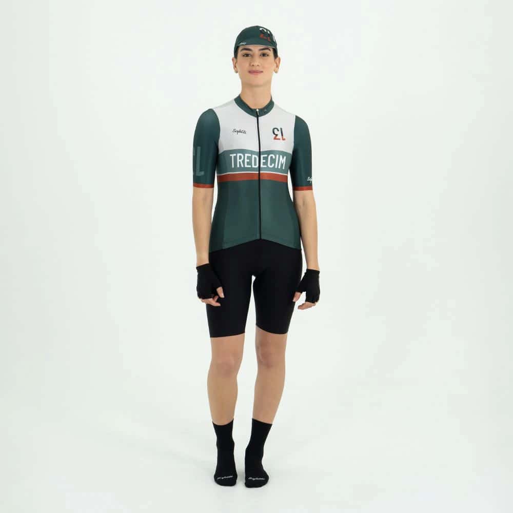 CAMISA CICLISMO MANGA CORTA TREDECIM PARA MUJER - miniatura 1