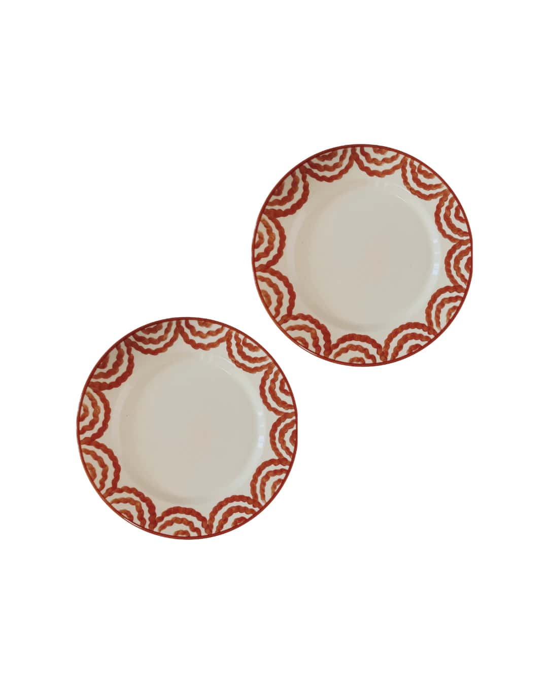 SET X2 DINNER PLATE - RED