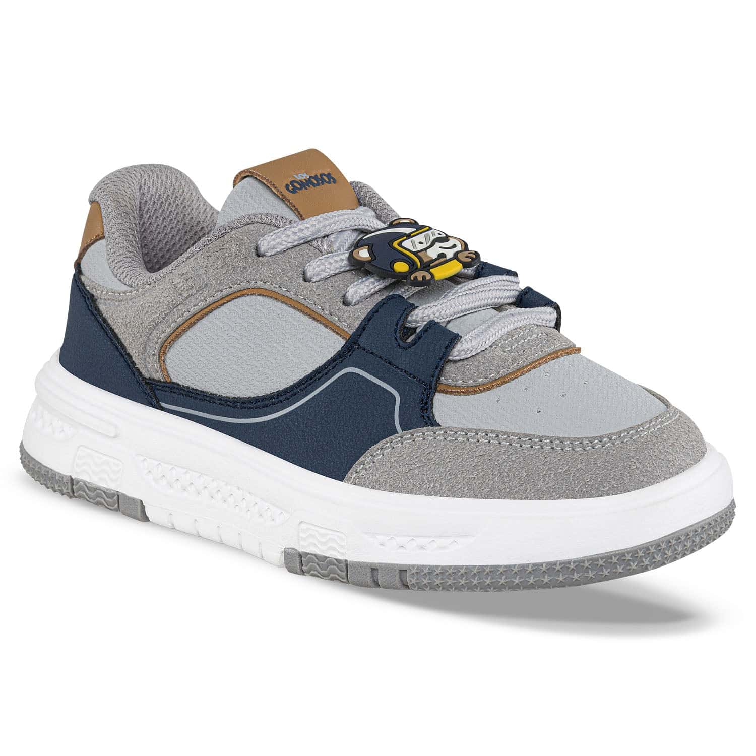 Tenis Urbanos Lidom Gris-Azul O Los Gomosos para Niño