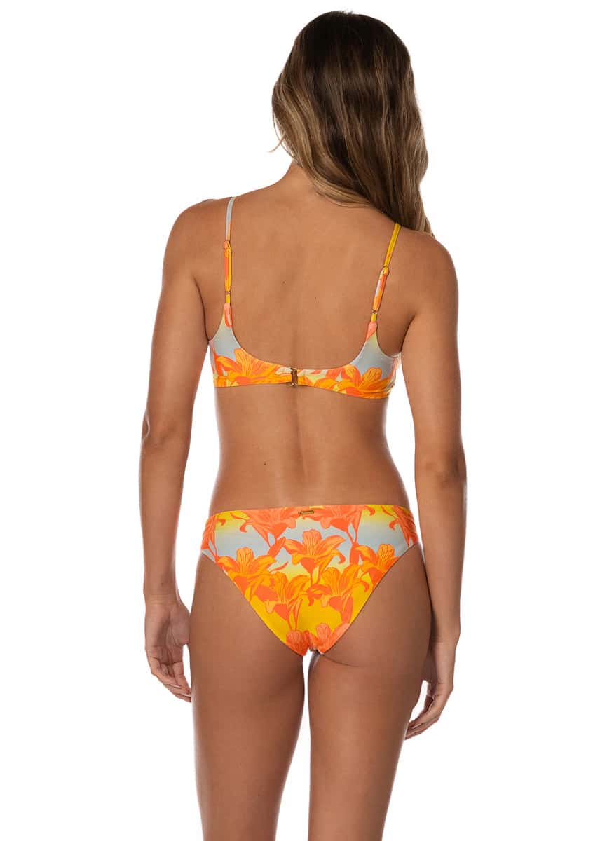 Maaji Golden Lily Sublimity Regular Rise Classic Bikini Bottom