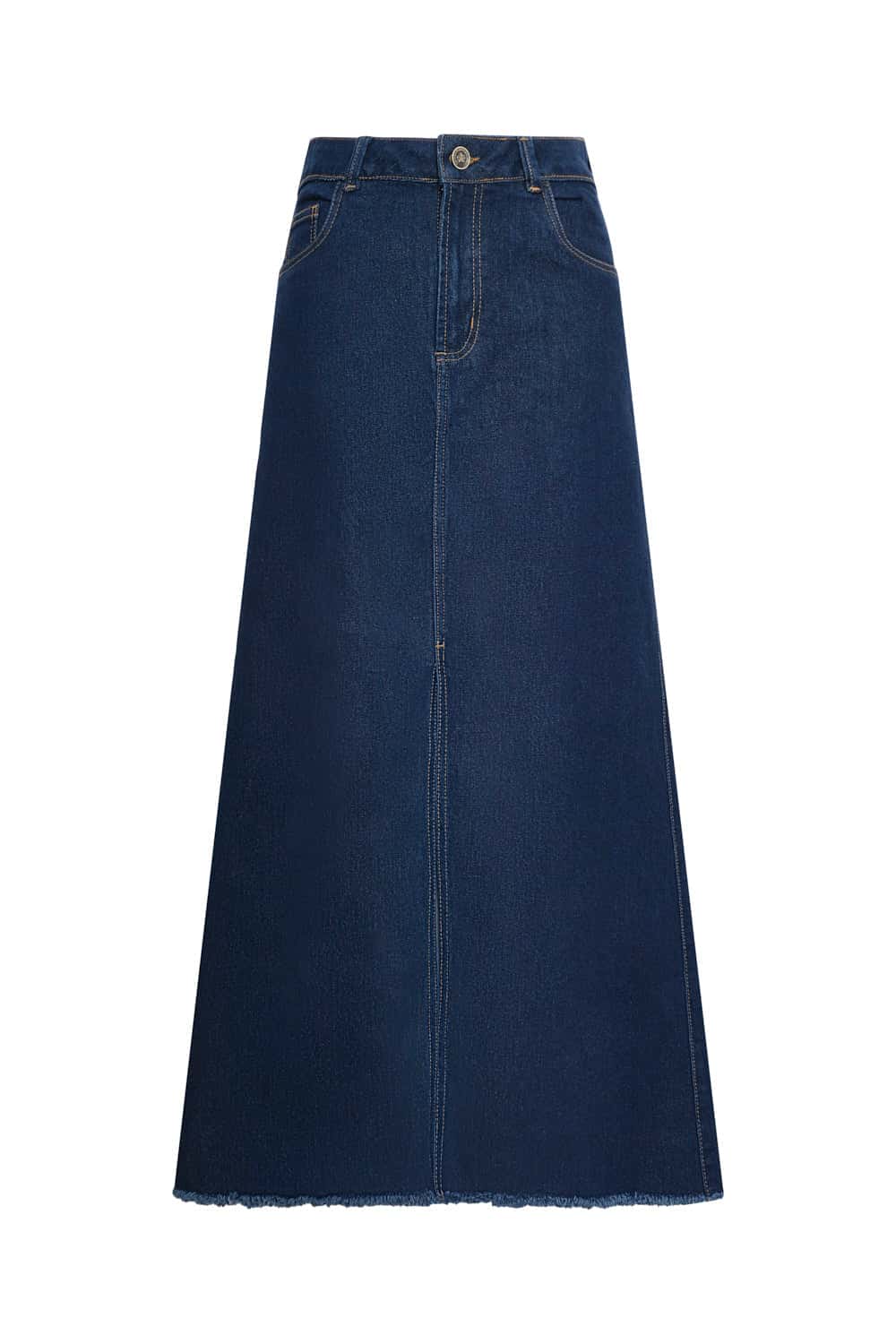 Falda arena blanca azul oscuro