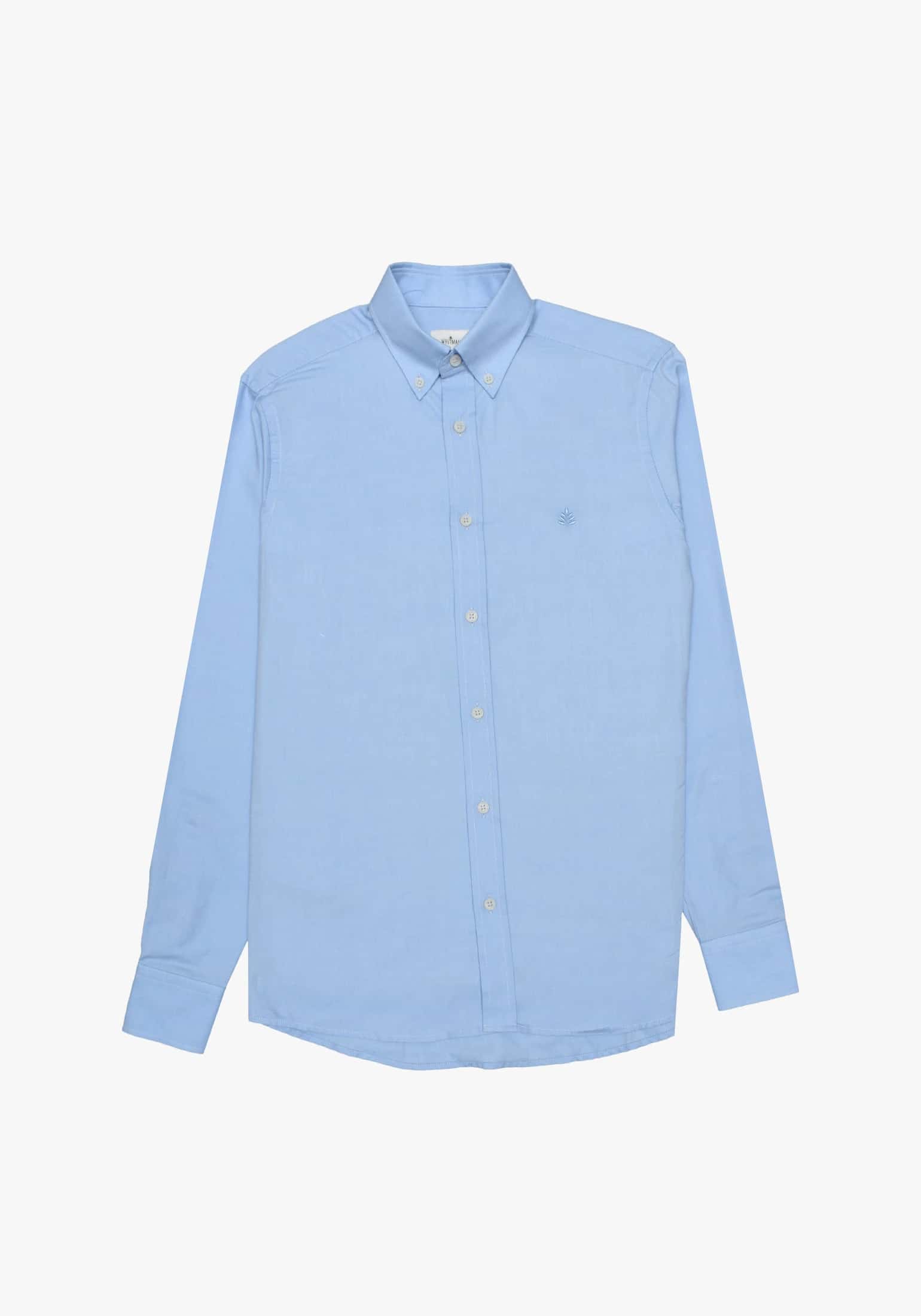 Camisa Whitman Azul Cuello Button Down - miniatura 1