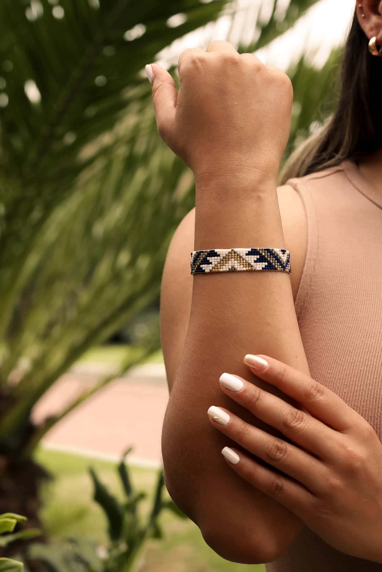 Brazalete Miyuki Nevado 9 puntos