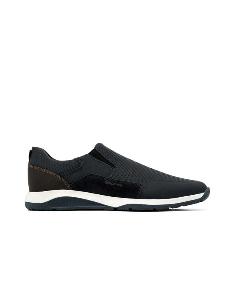 Mocasín deportivo de cuero graso 100% para hombre REF AWAR02