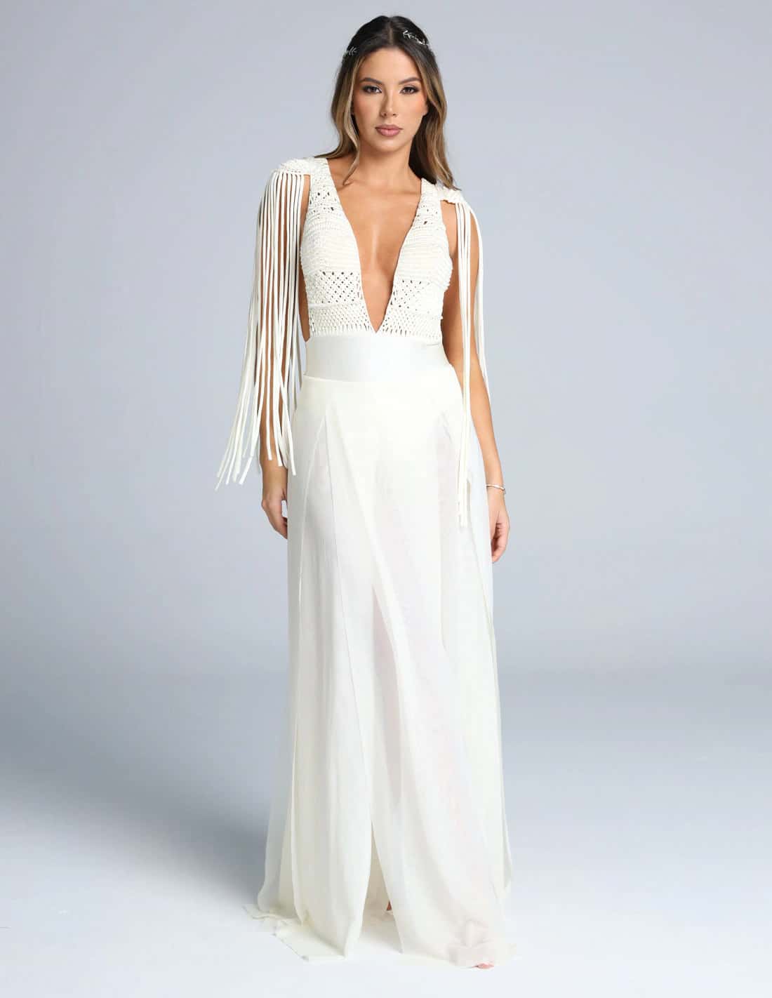 Vestido Umbra Marfil