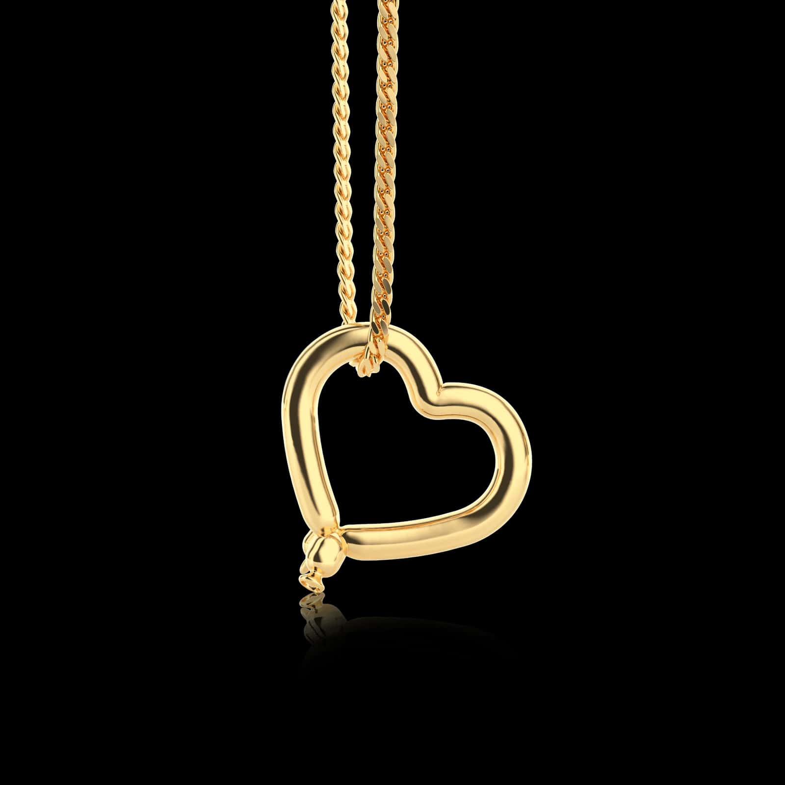 Collar Corazon Latex Balloon dorado