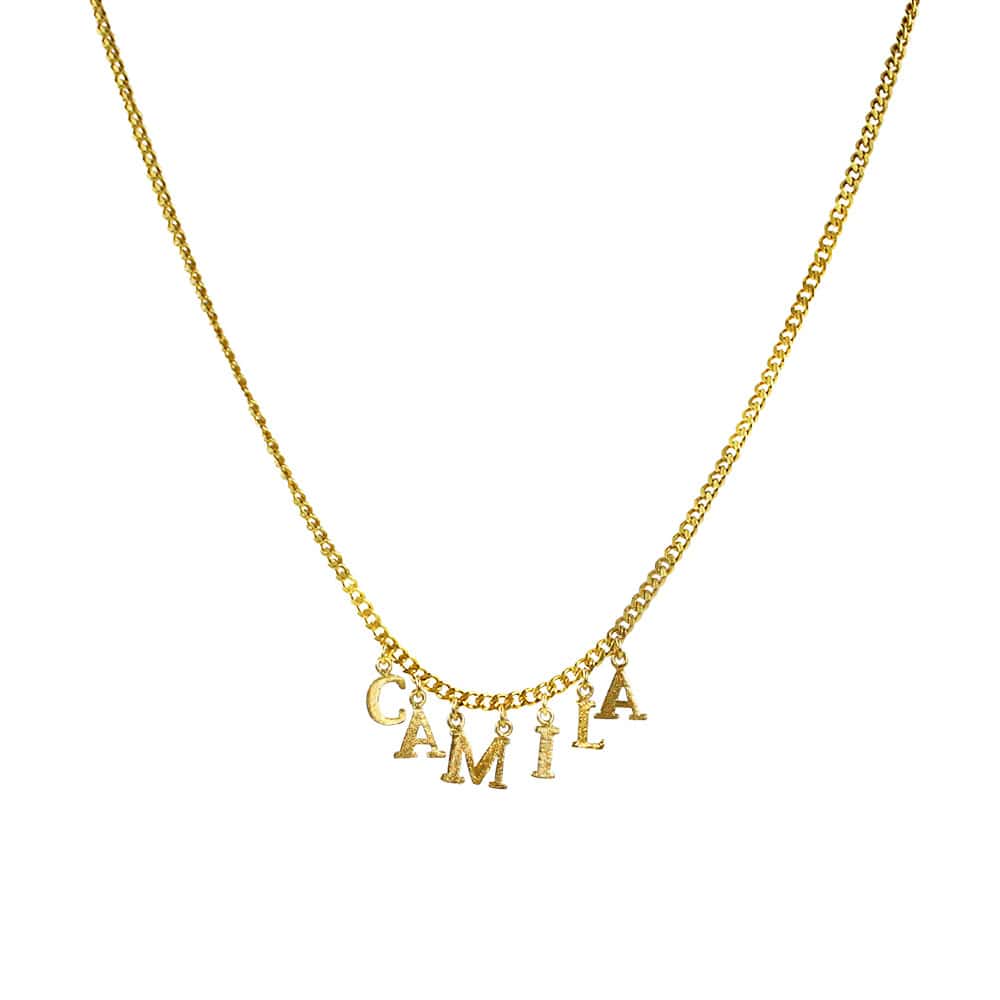 PreOrder Cadena 6 Letras Gold