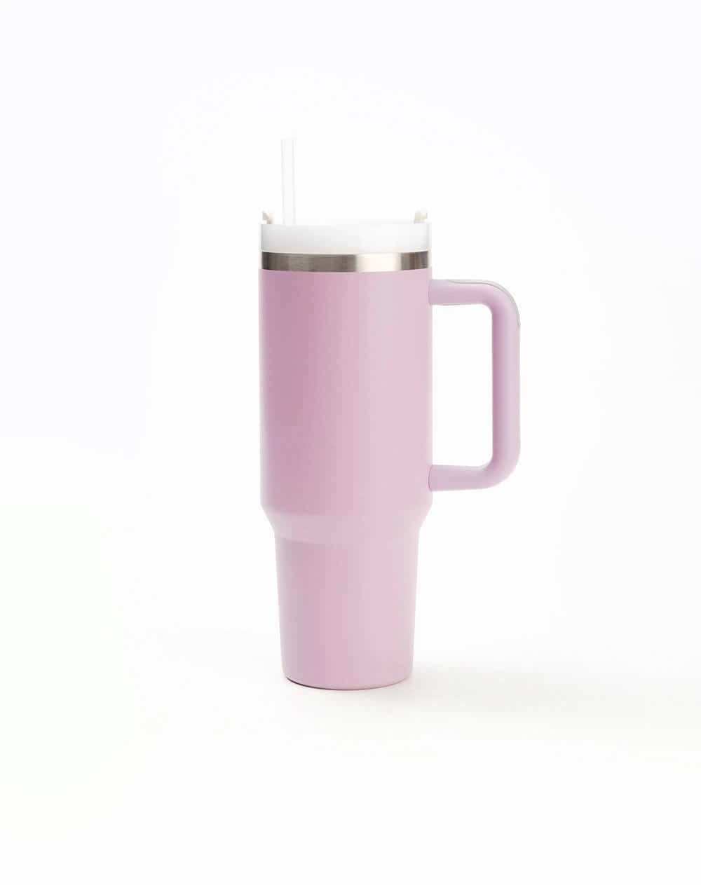 Termo pitillo térmico rosado 1.100ml mujer