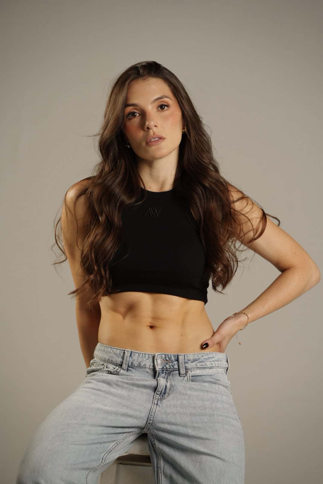 Rib Tank Top Negro - miniatura 6