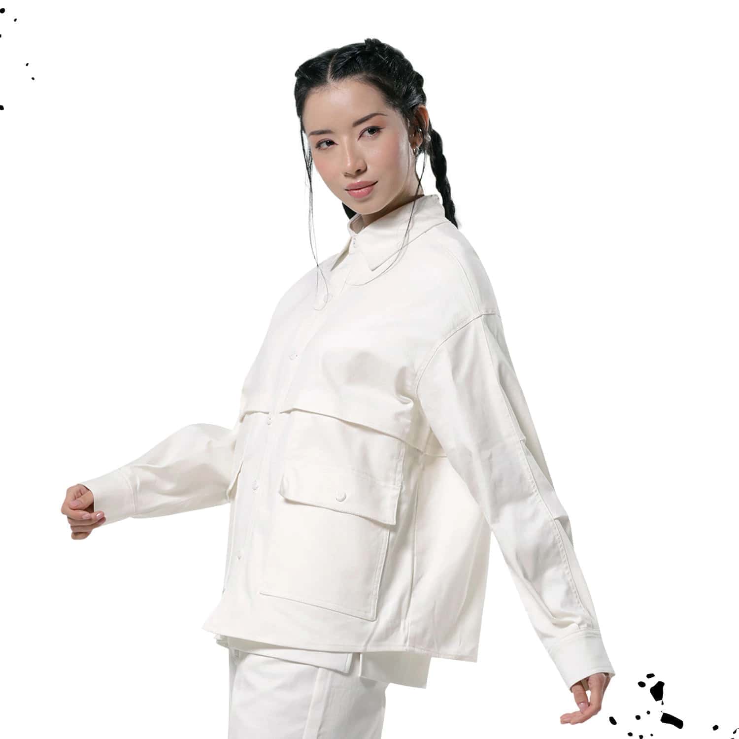 Chaqueta Ligera Para Mujer Nomy Blanca