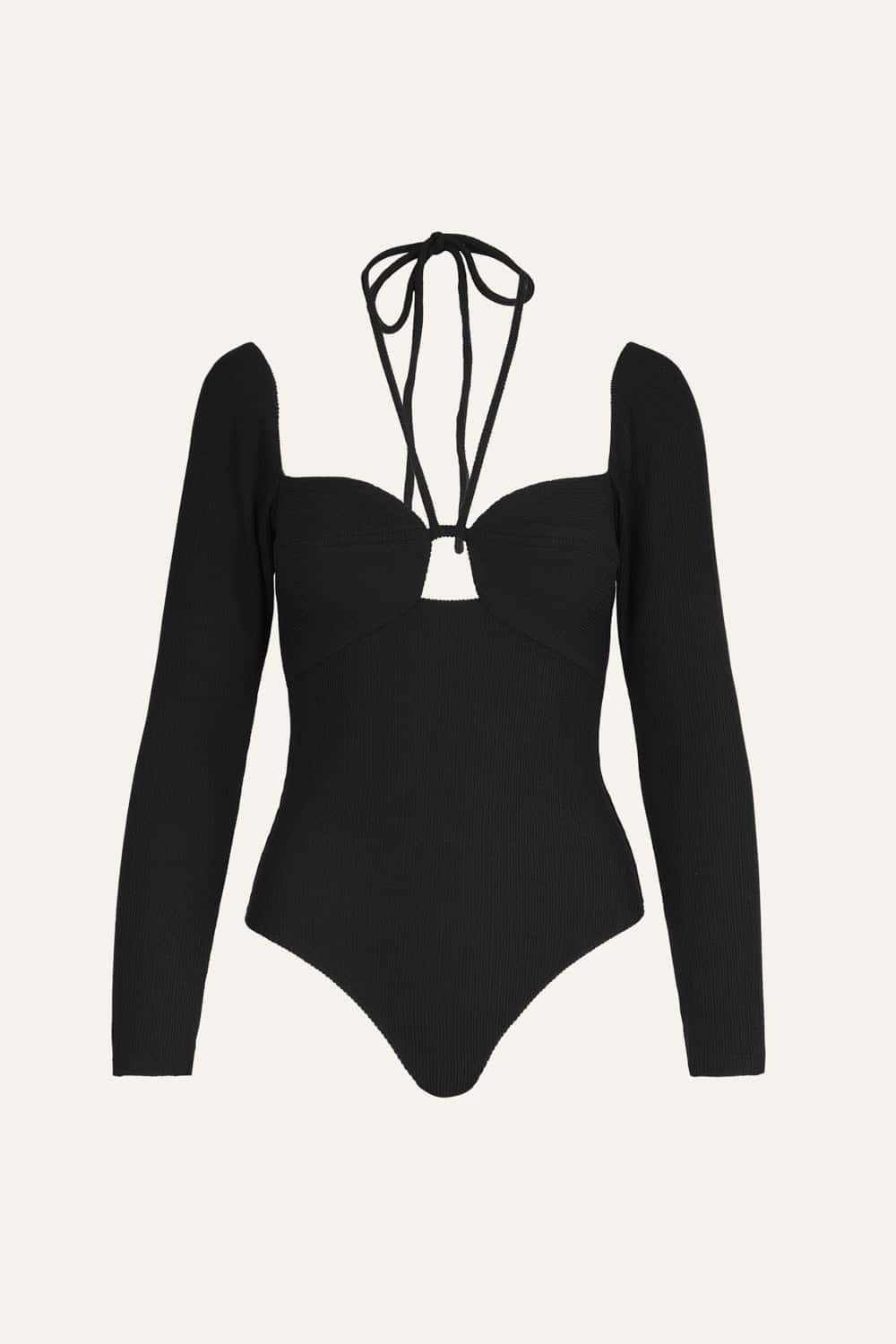 Prayer Rocks Bodysuit in Black