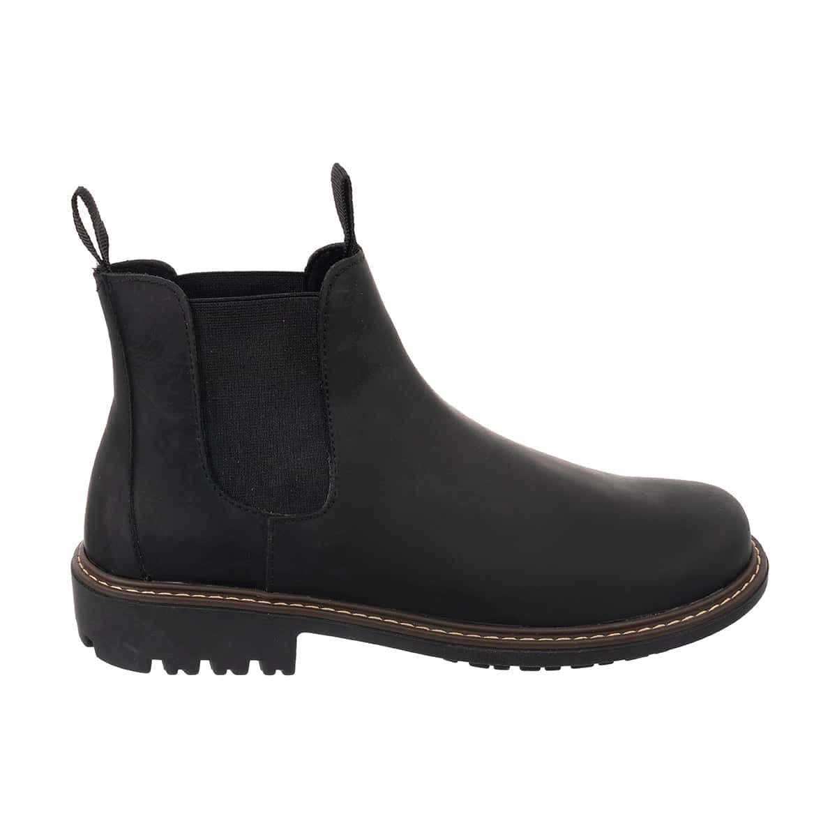Botas Chelsea Sol Hombre Cuero Graso Negro - miniatura 3