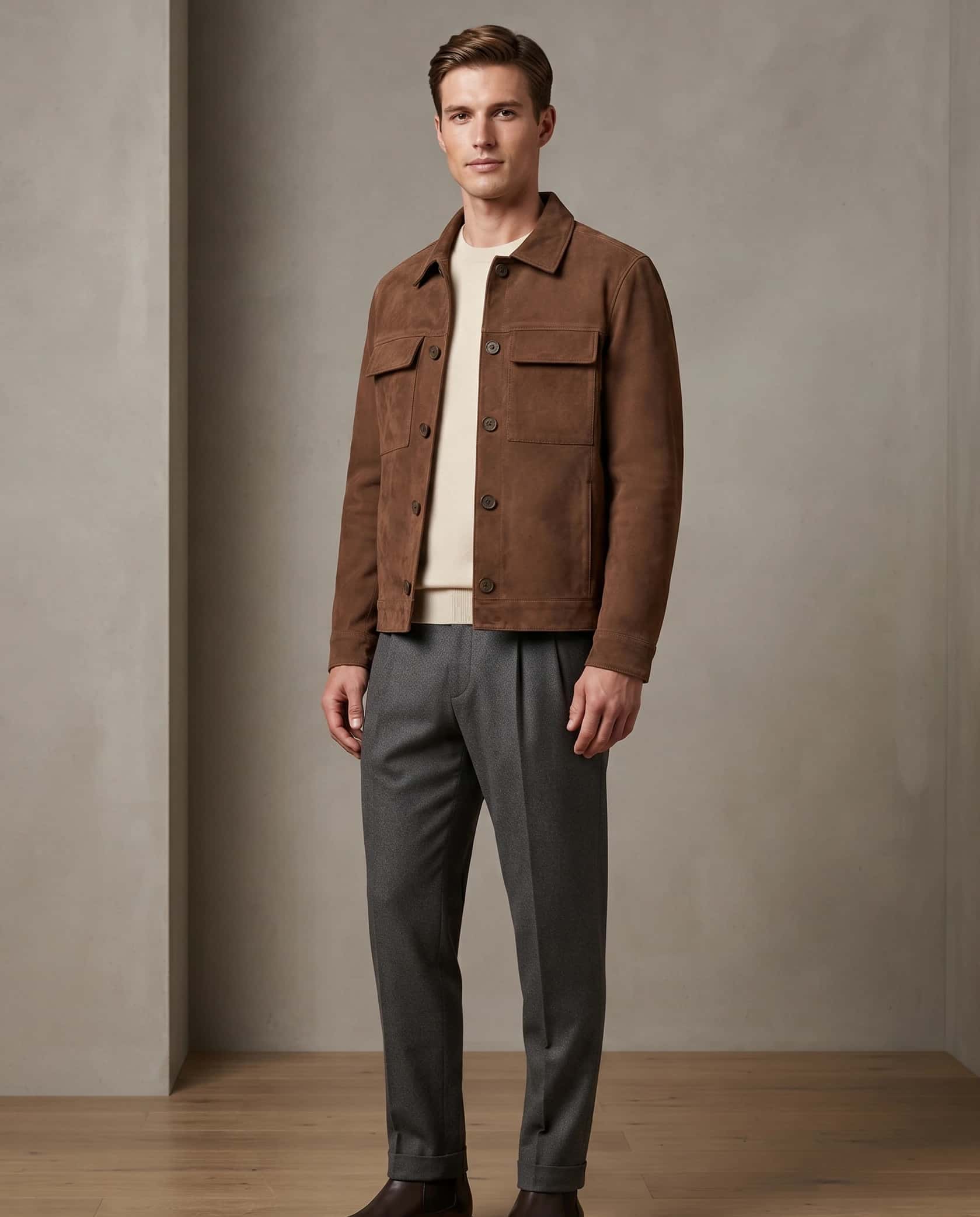 Chaqueta Botones Miel