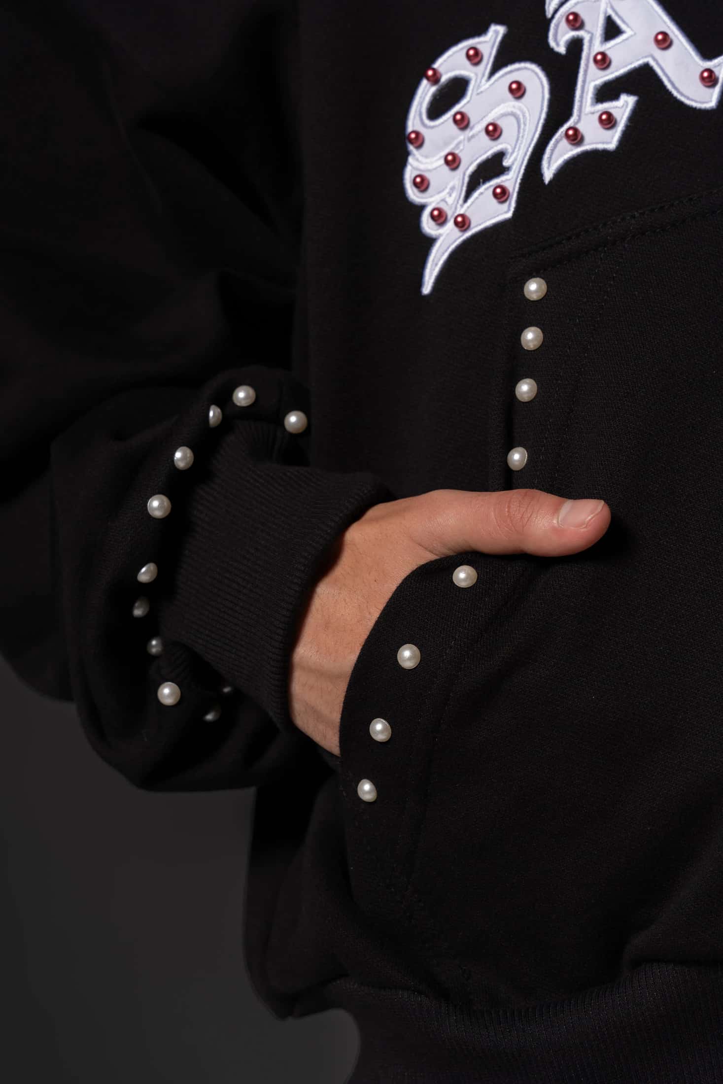 Double Zip Hoodie Boxy fit Perlas Rojas 14651 - miniatura 8