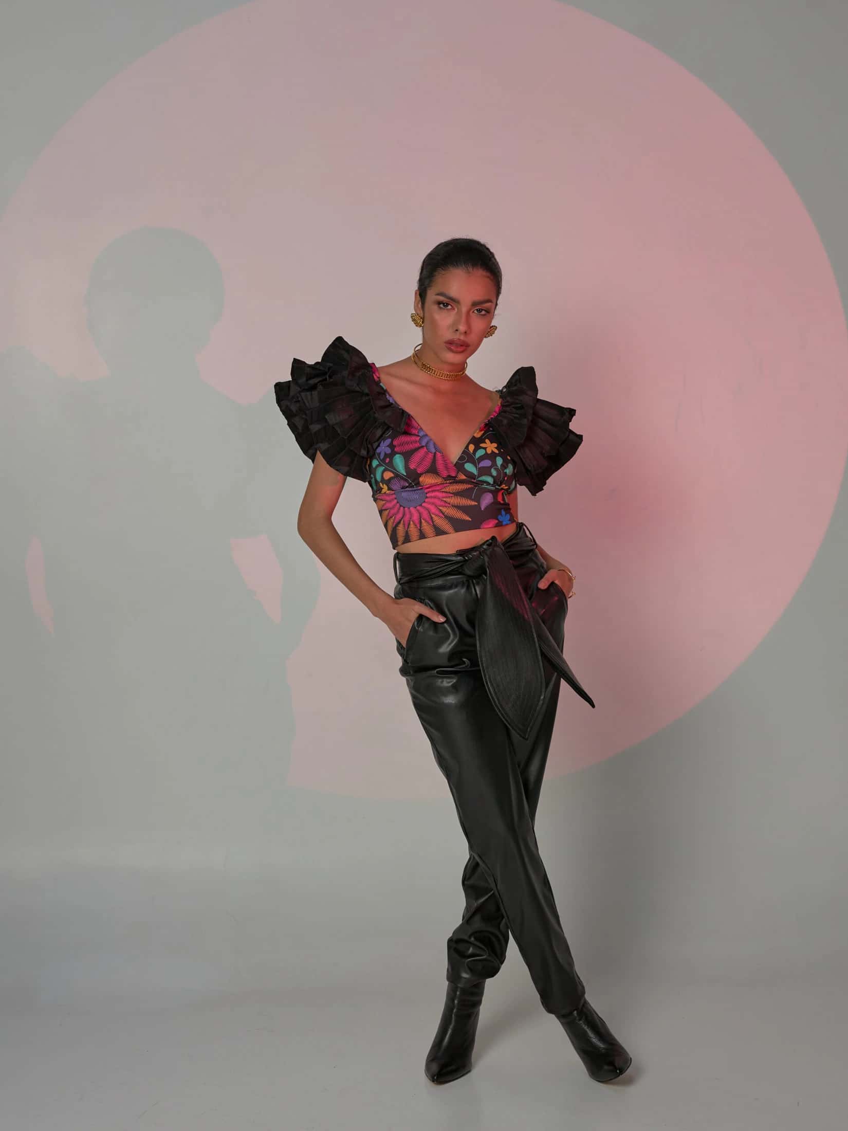 Top Nao Negro Estampado - miniatura 3
