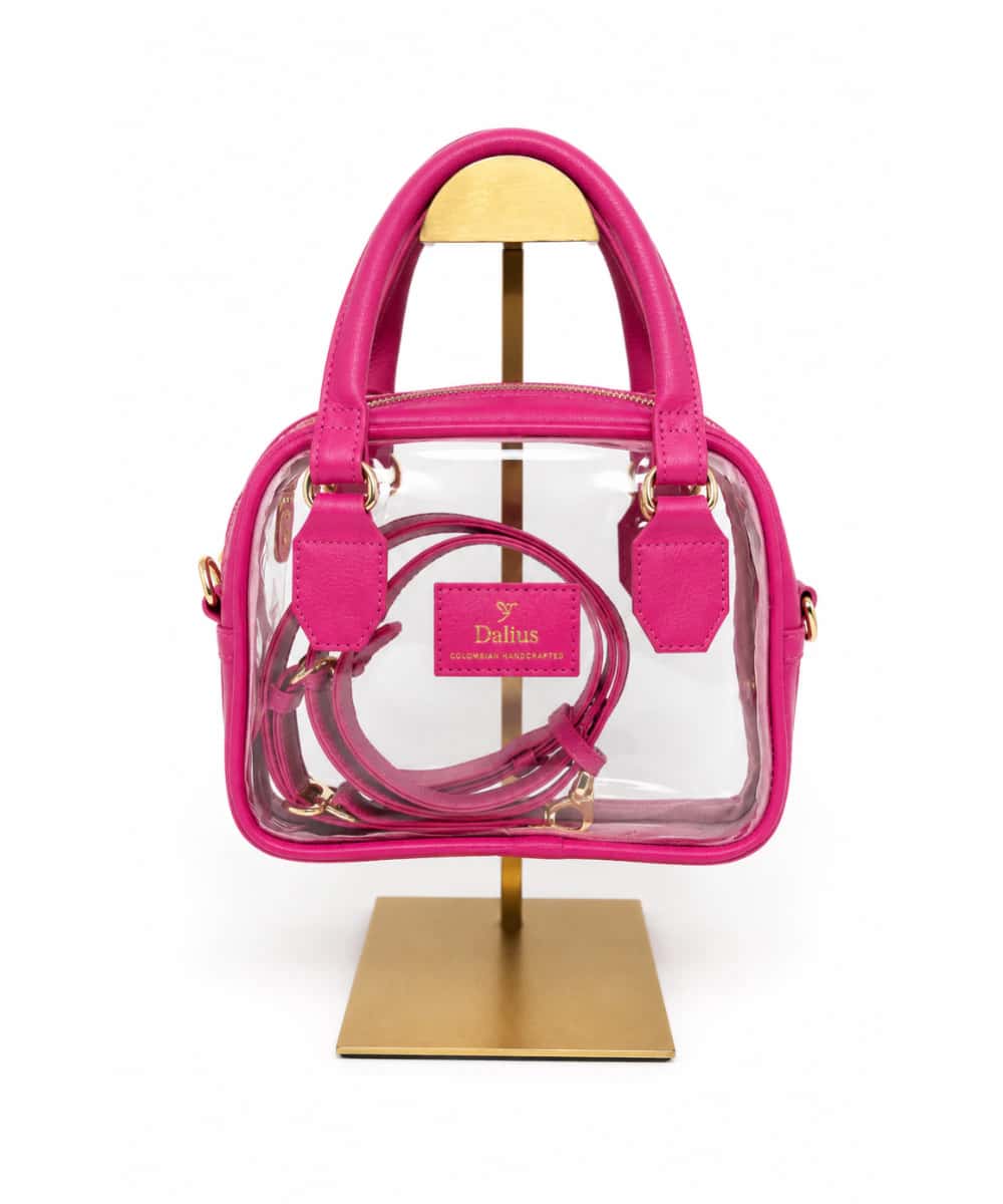 Mini Bolso Transparente Rosado
