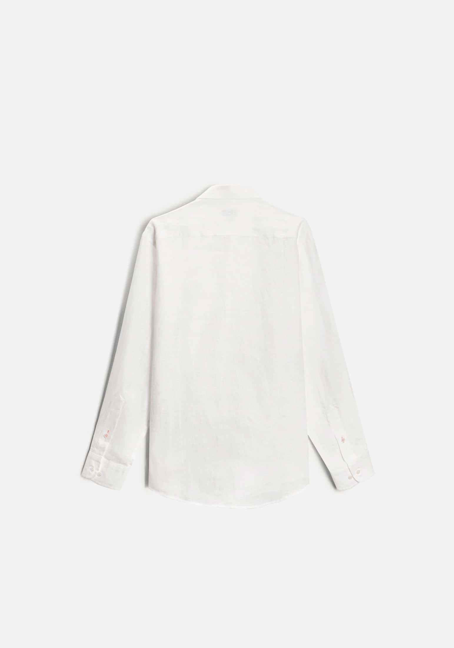 Camisa H CBD Lino L-Ros Blanco - miniatura 4
