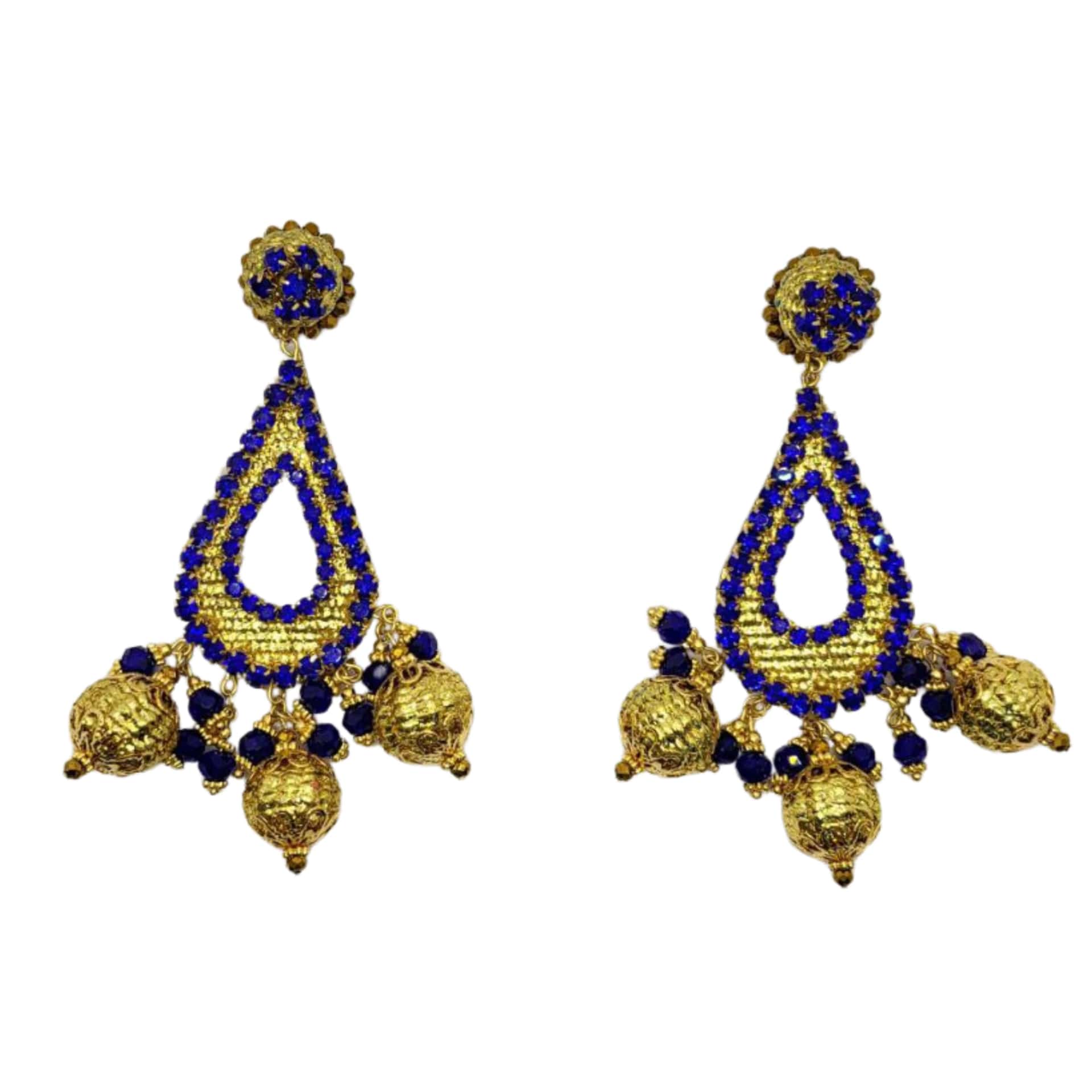 Royal Drop Beaded Earrings