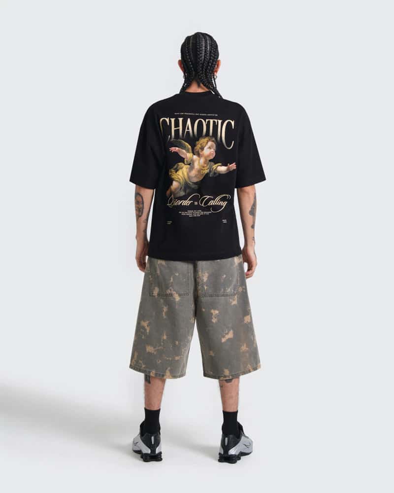Camiseta Negra Oversize Silent - miniatura 7