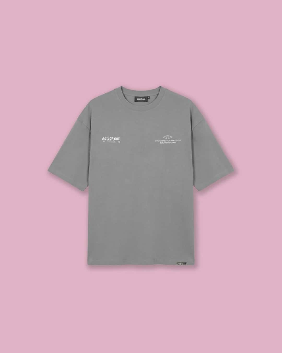 MODEL 70 OVERSIZED T-SHIRT — GREY - miniatura 3