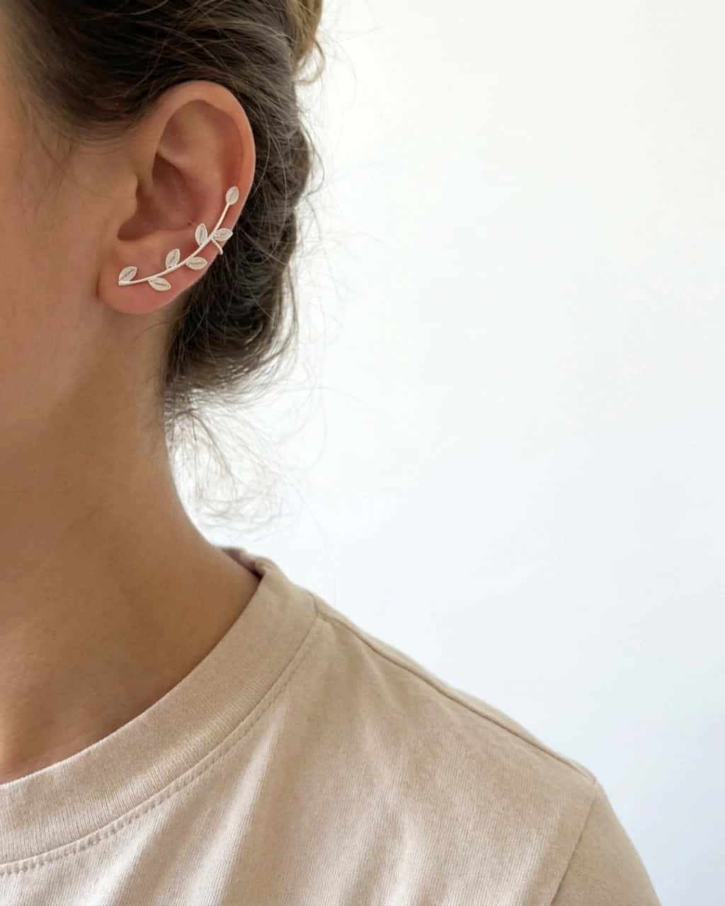 Earcuff Petalos en Plata ley 950Filigrana