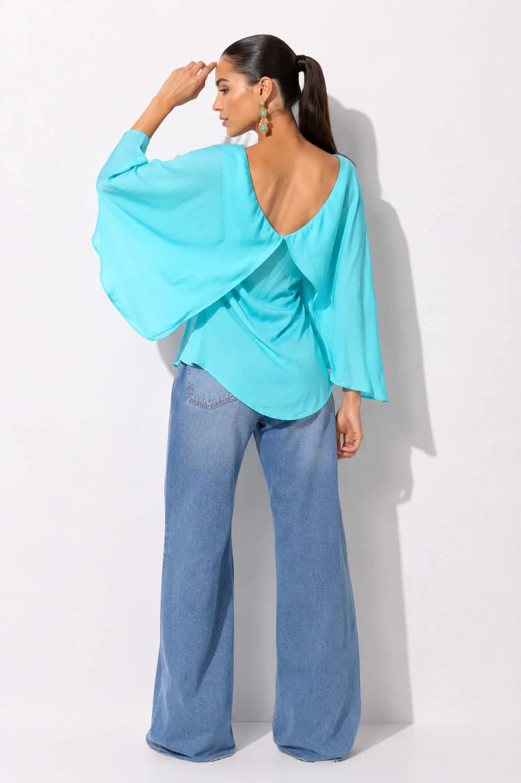 Blusa Gloria 2 Aguamarina - miniatura 2