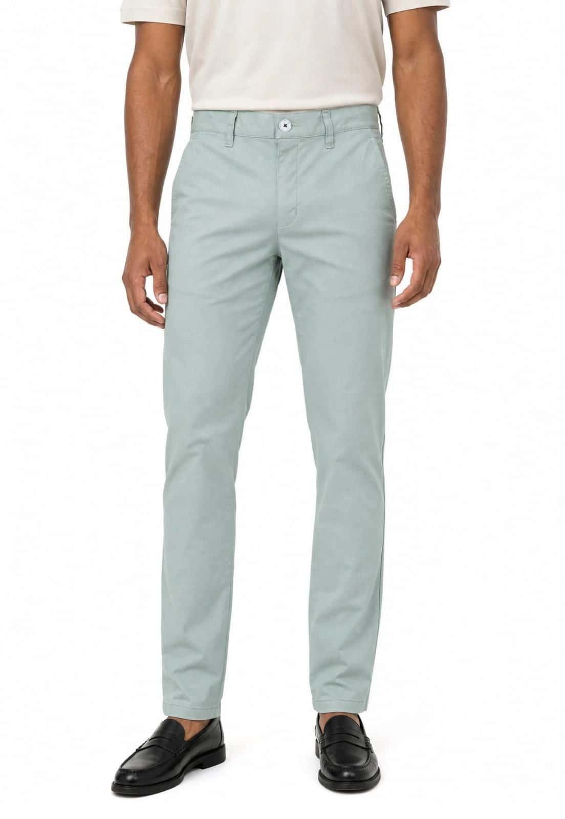 Pantalon dril menta con spandex