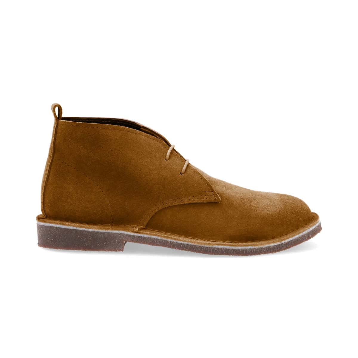 Botas Desert Hombre Cuero Carnaza Canela - miniatura 3
