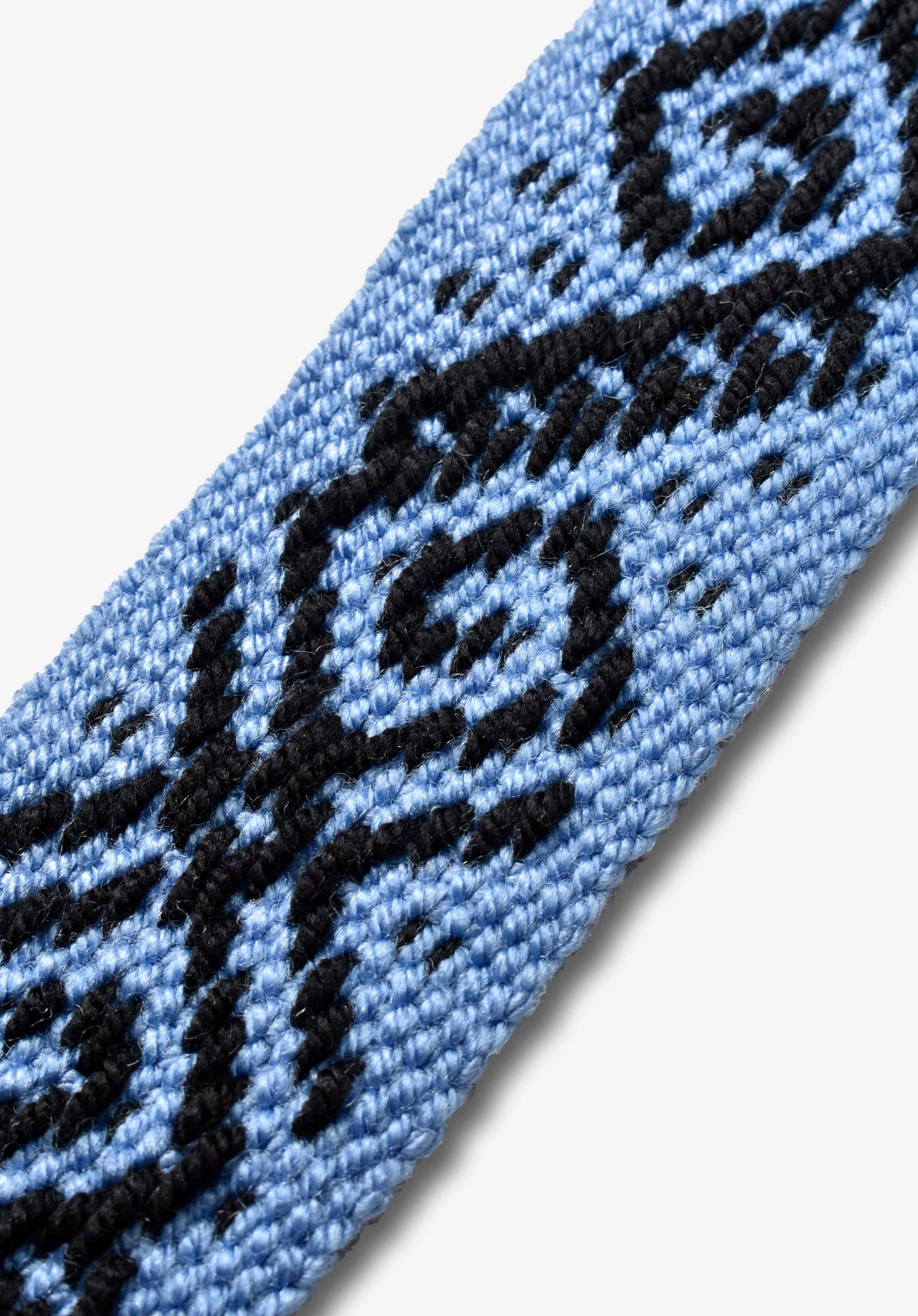 Cinturón Tejido Calvino Azul - Negro - miniatura 2