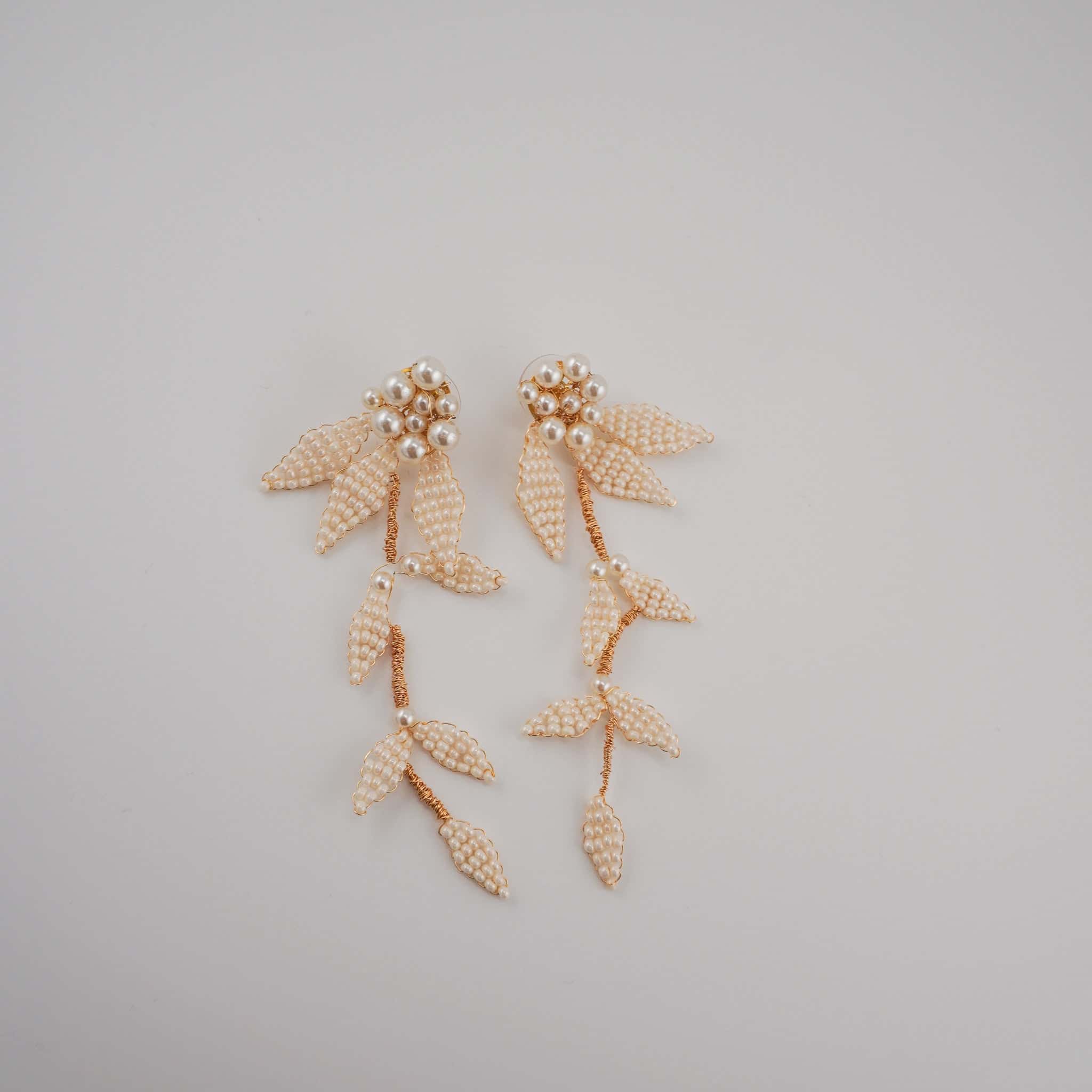Ever After Petals & Pearls dangle earrings