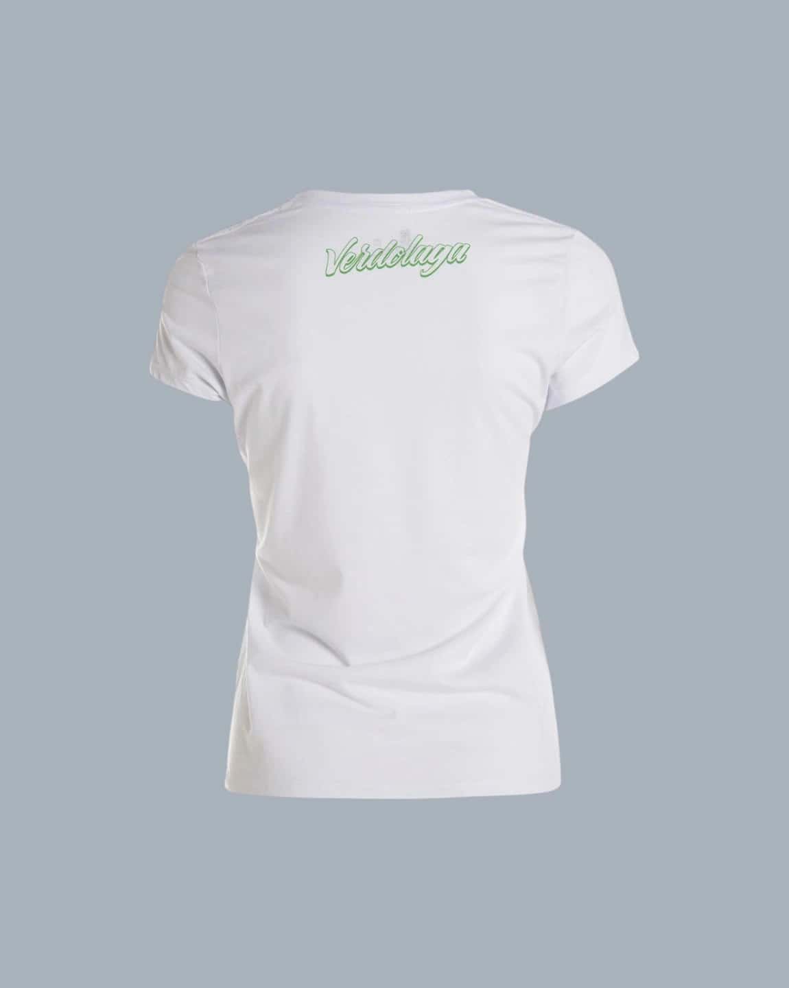 CAMISETA DAMA BLANCA A/N VERDE - miniatura 2