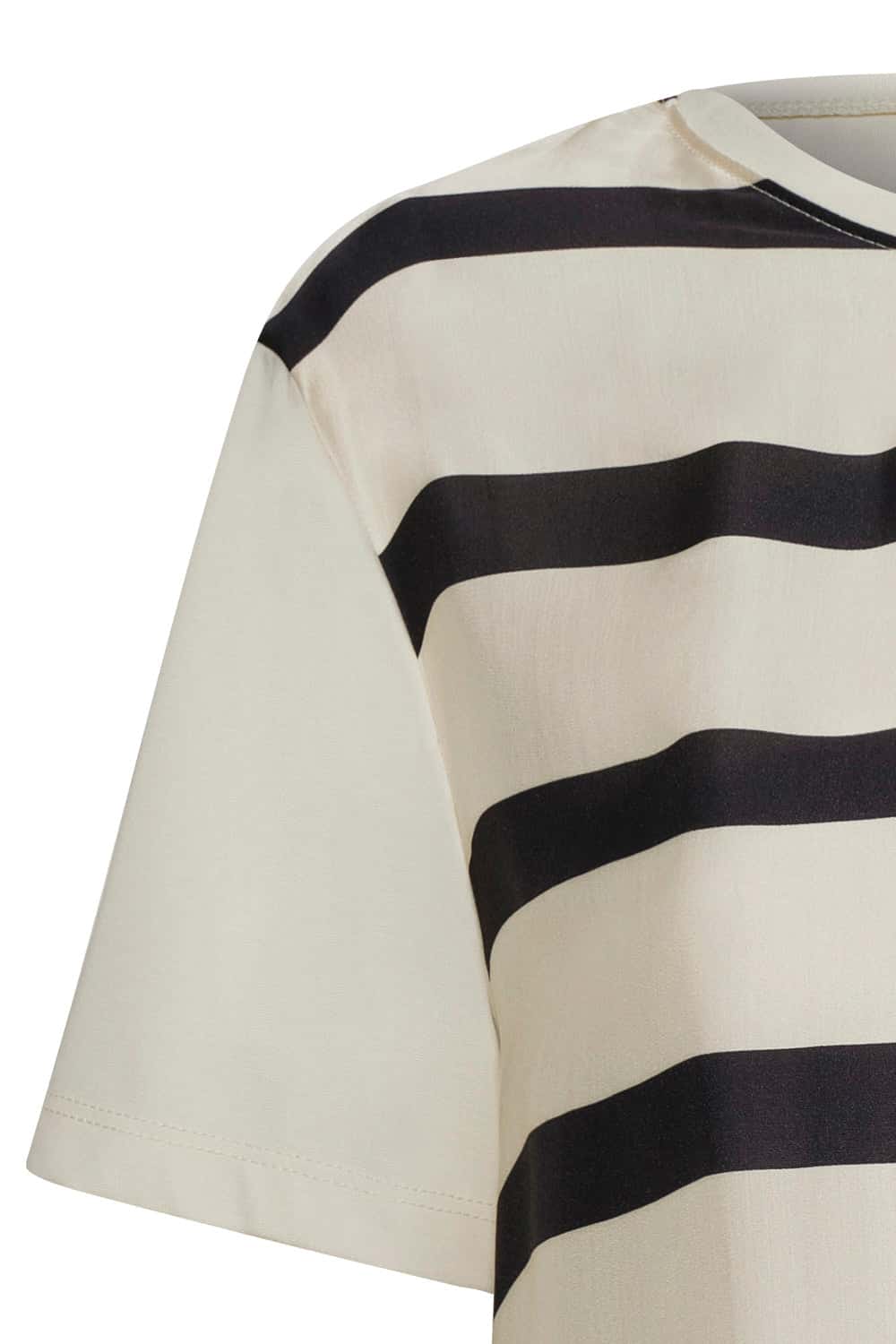 Camiseta lourdes line between ivory negro - miniatura 2
