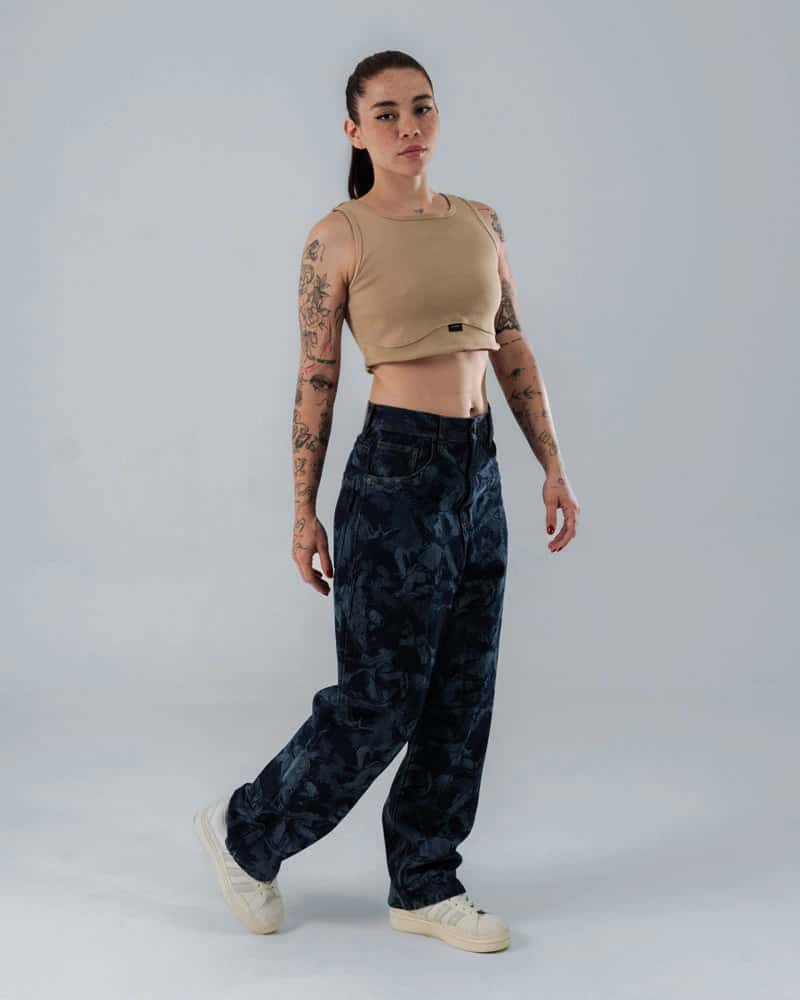 Crop Top Arena Para Mujer Corte Imperio - miniatura 3