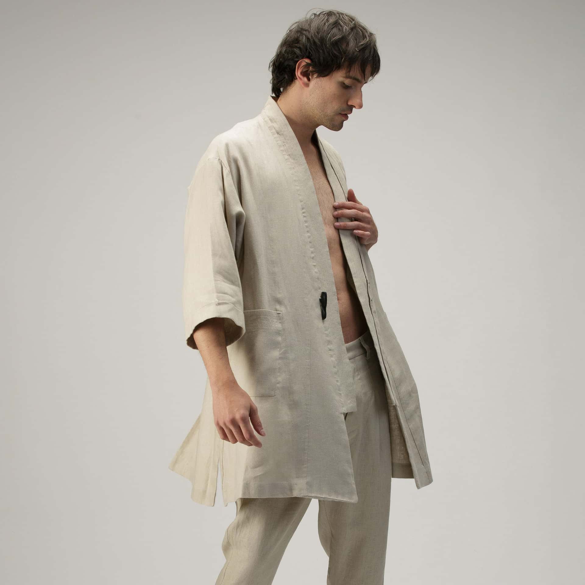 Kimono Cruzado - Natural
