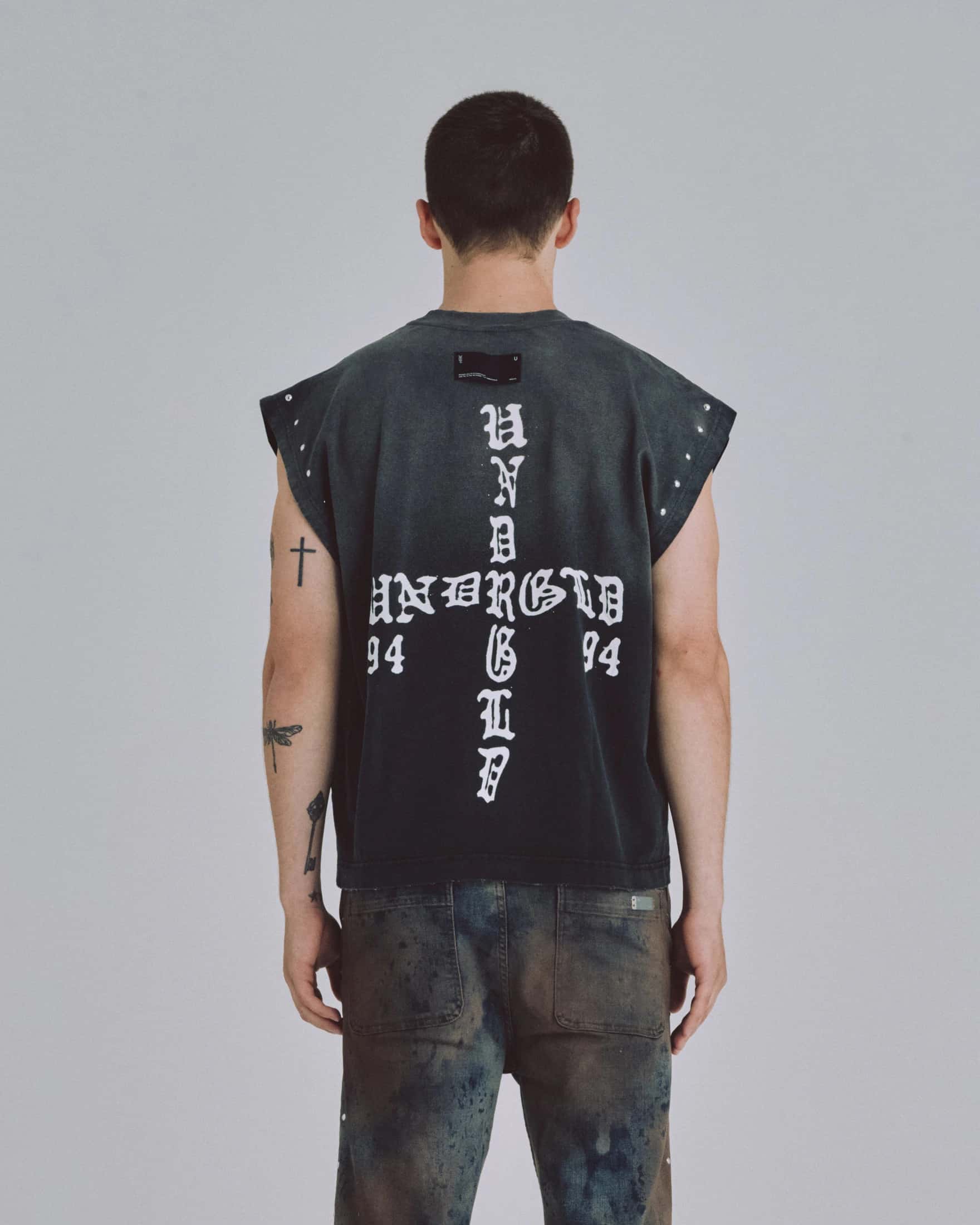 94' UNDRGLD Sleeveless Tshirt Sandblast Black - miniatura 6