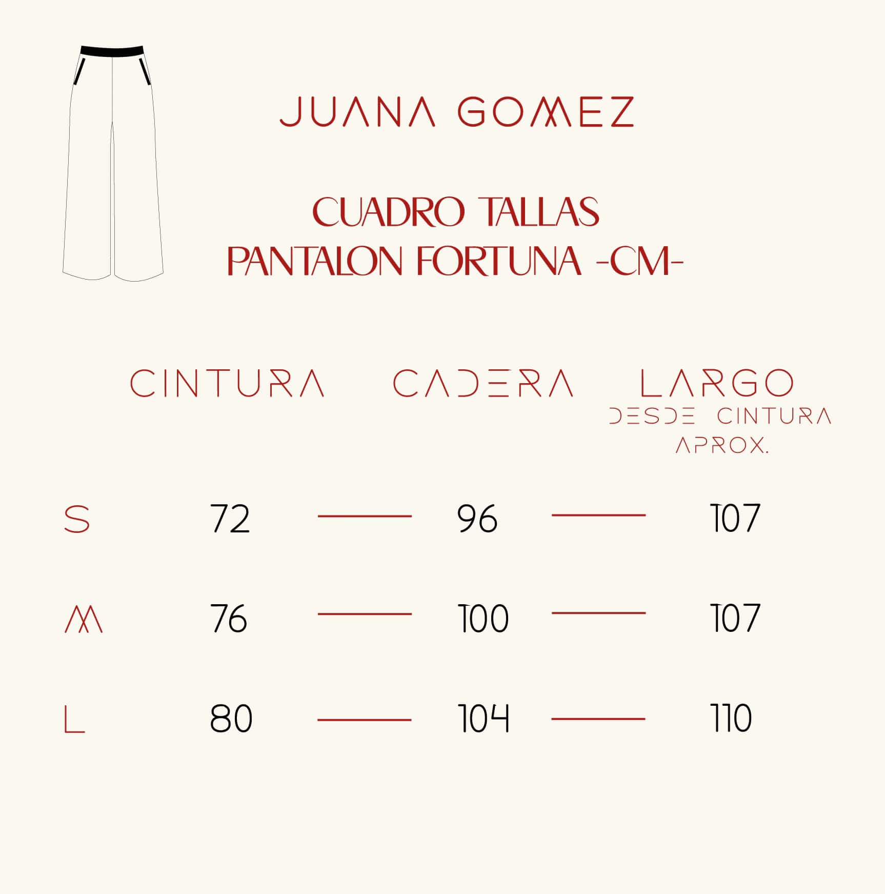 Pantalon Fortuna Alegre Crema . - miniatura 4