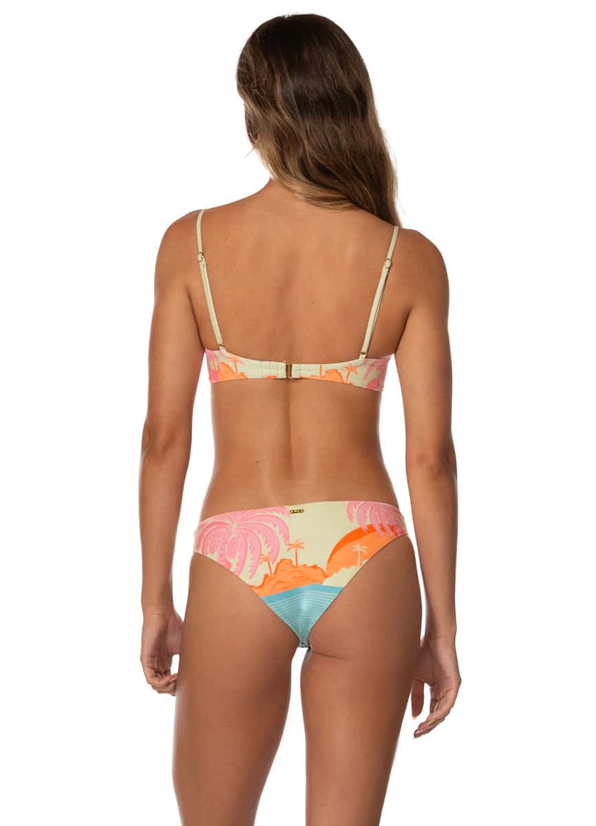 Maaji Pastel Mirage Flirt Low Rise Thin Side Bikini Bottom