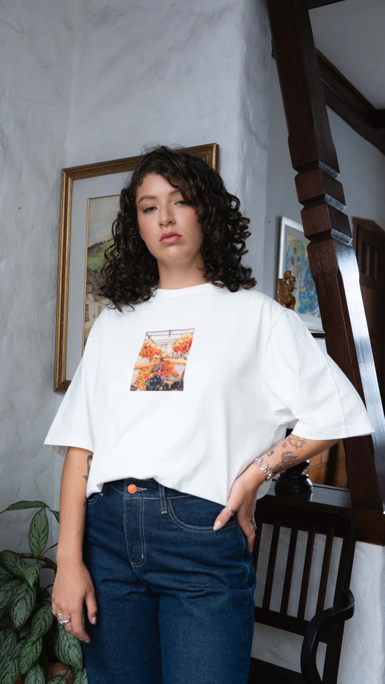 Camiseta Oversized Chontaduro Maduro